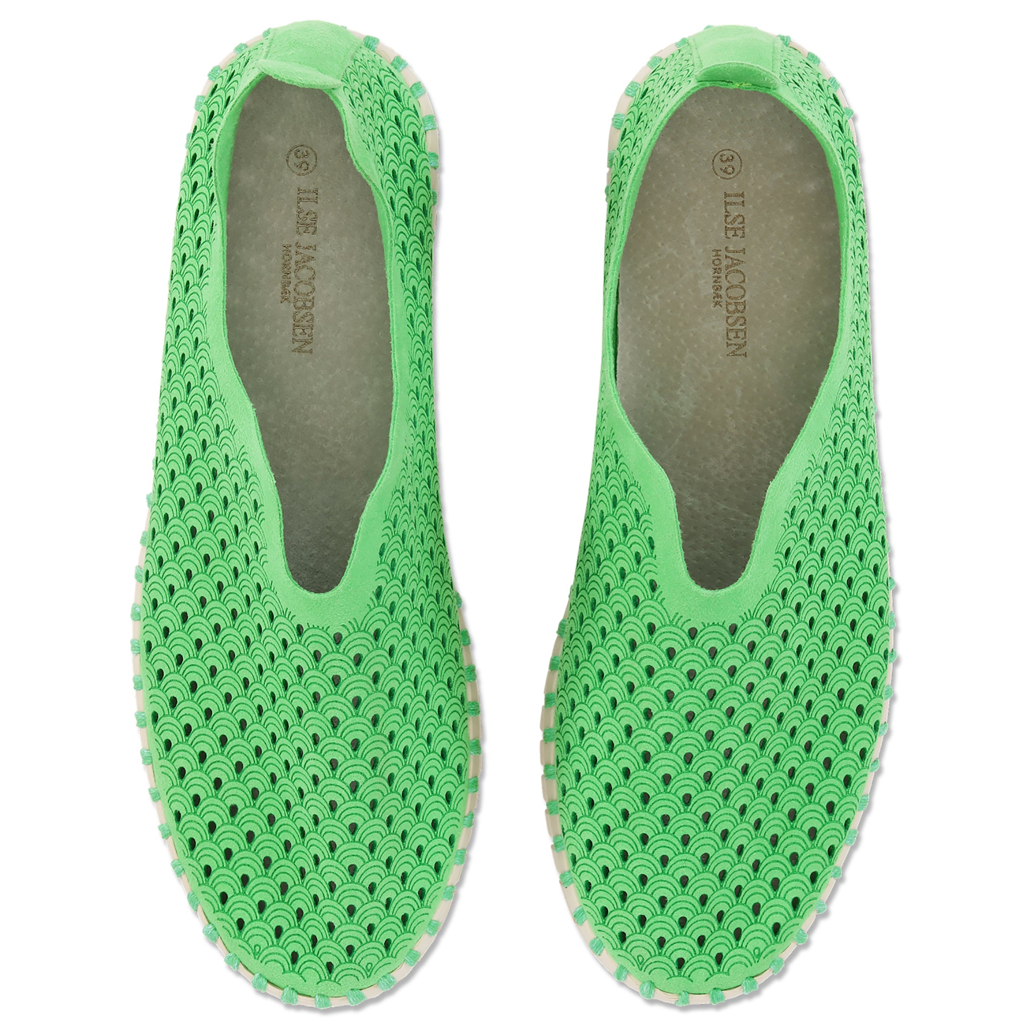 Tulip Slip-In On Plateau Sole - Bright Green