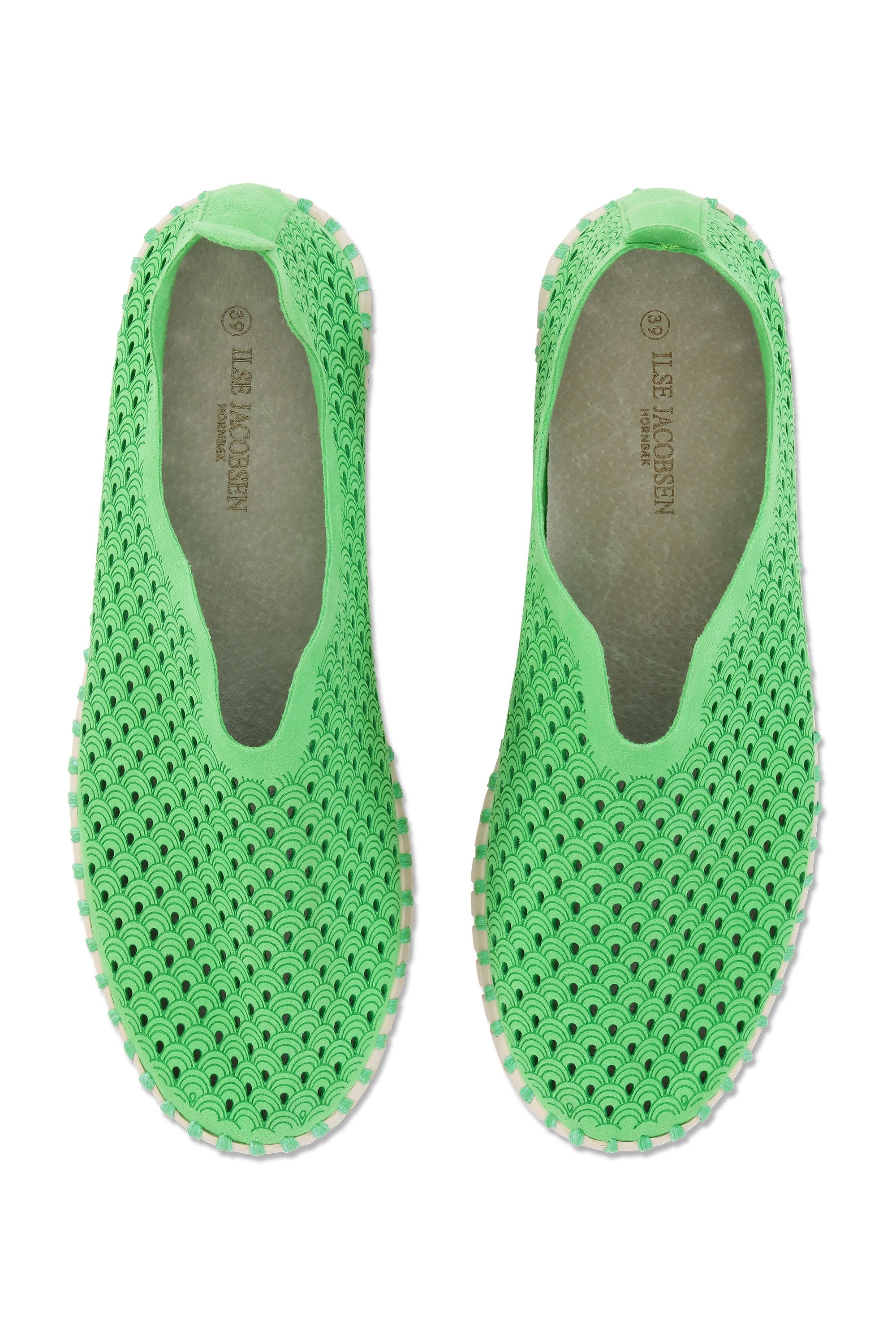 Tulip Slip-In On Plateau Sole - Bright Green