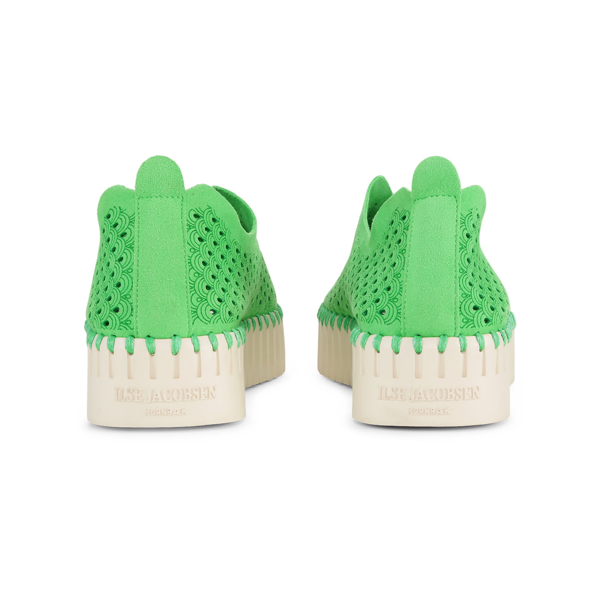 Tulip Slip-In On Plateau Sole - Bright Green