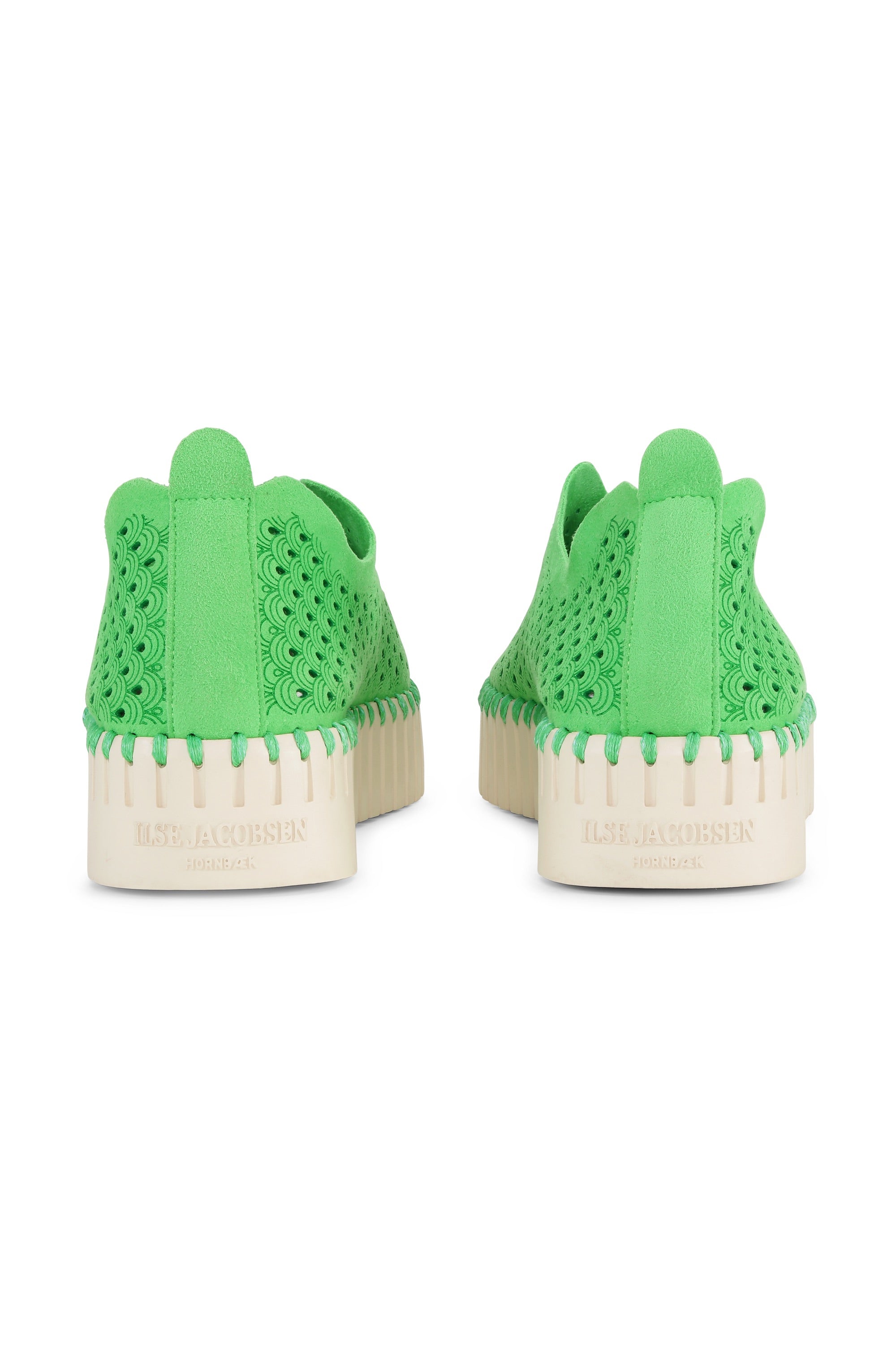 Tulip Slip-In On Plateau Sole - Bright Green