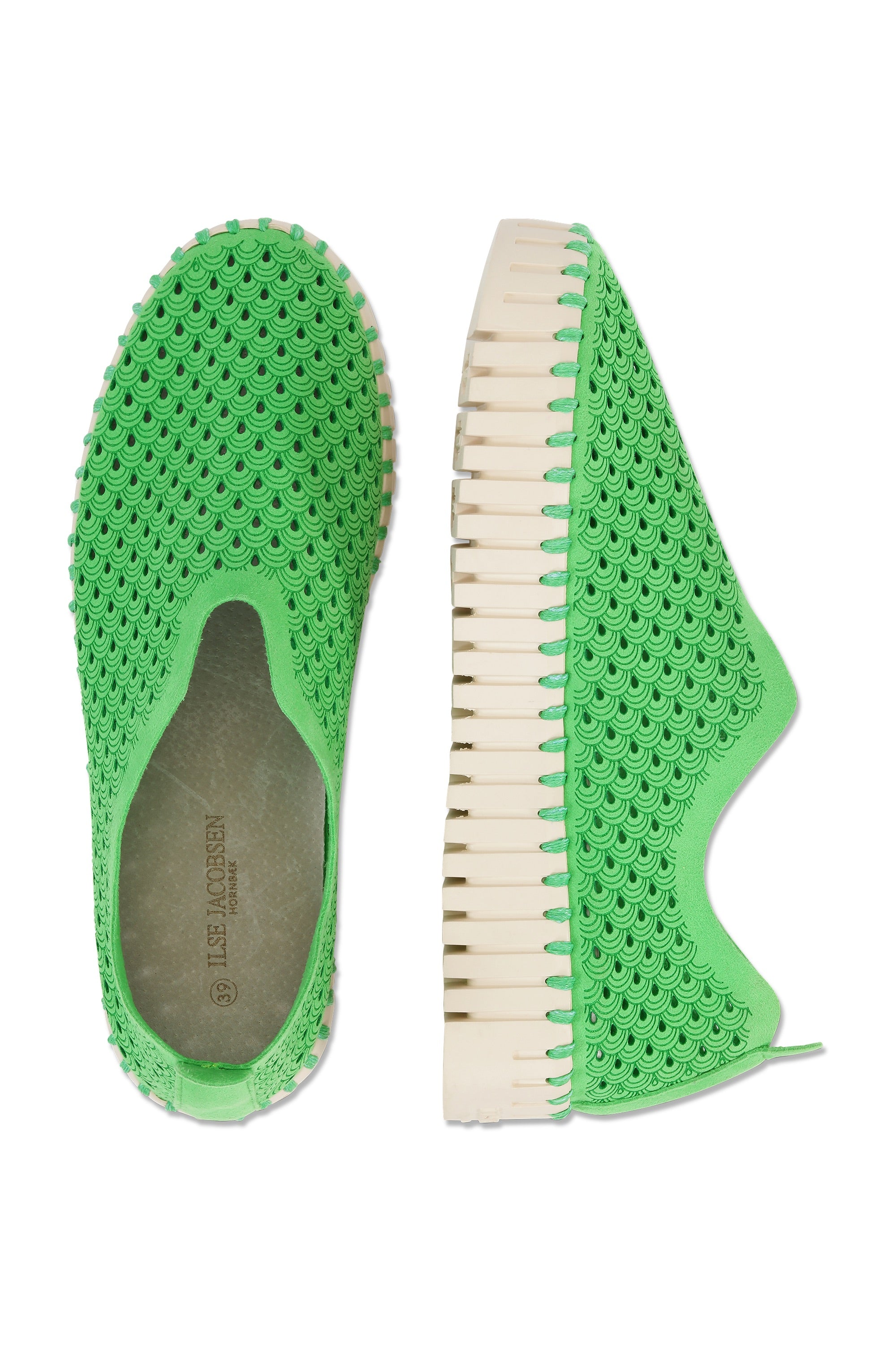 Tulip Slip-In On Plateau Sole - Bright Green