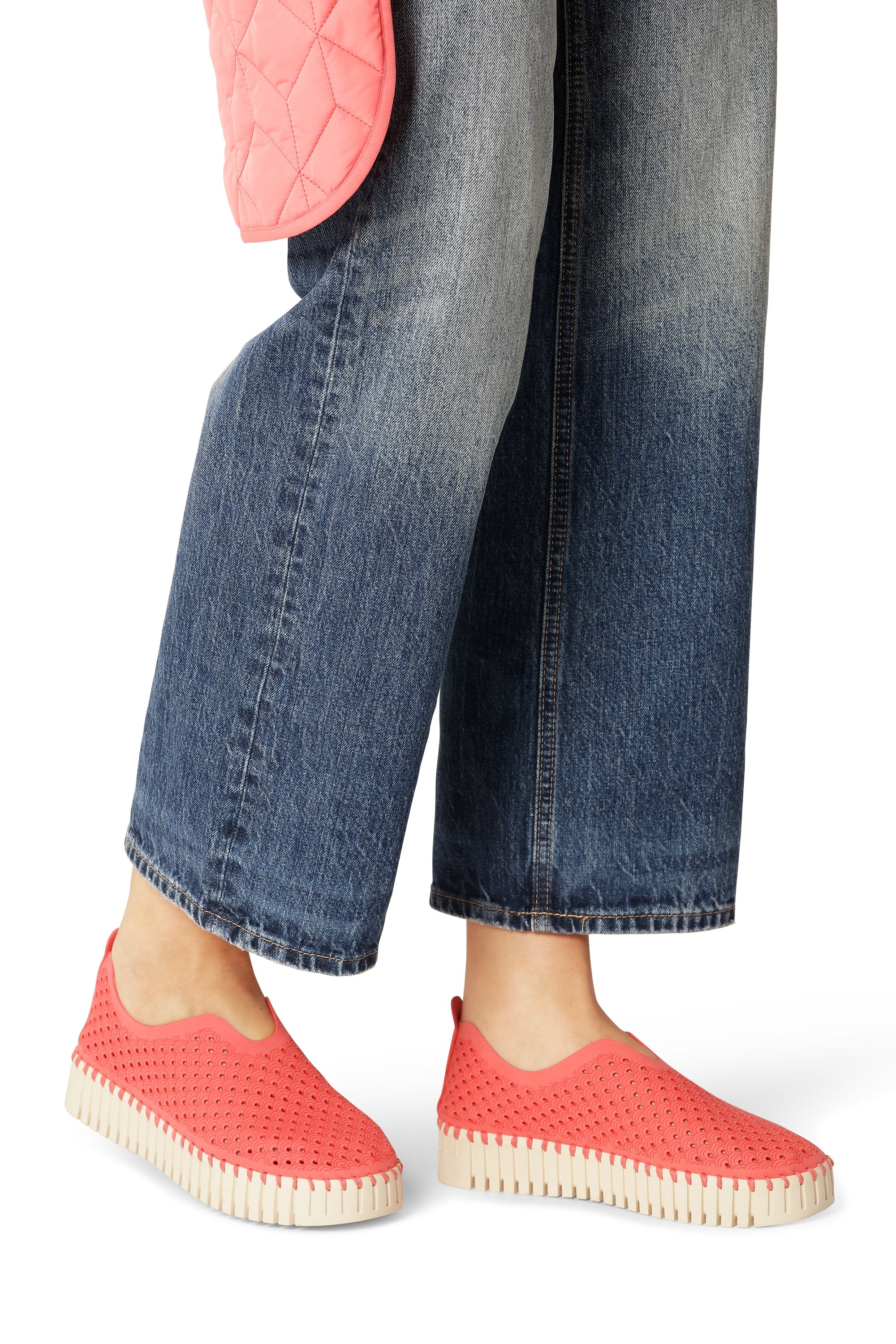 Tulip Slip-In On Plateau Sole - Raspberry
