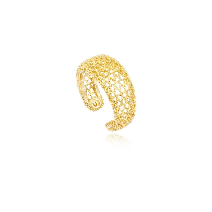 Adjustable Betty Ring in Gold-Plated Metal - Gold