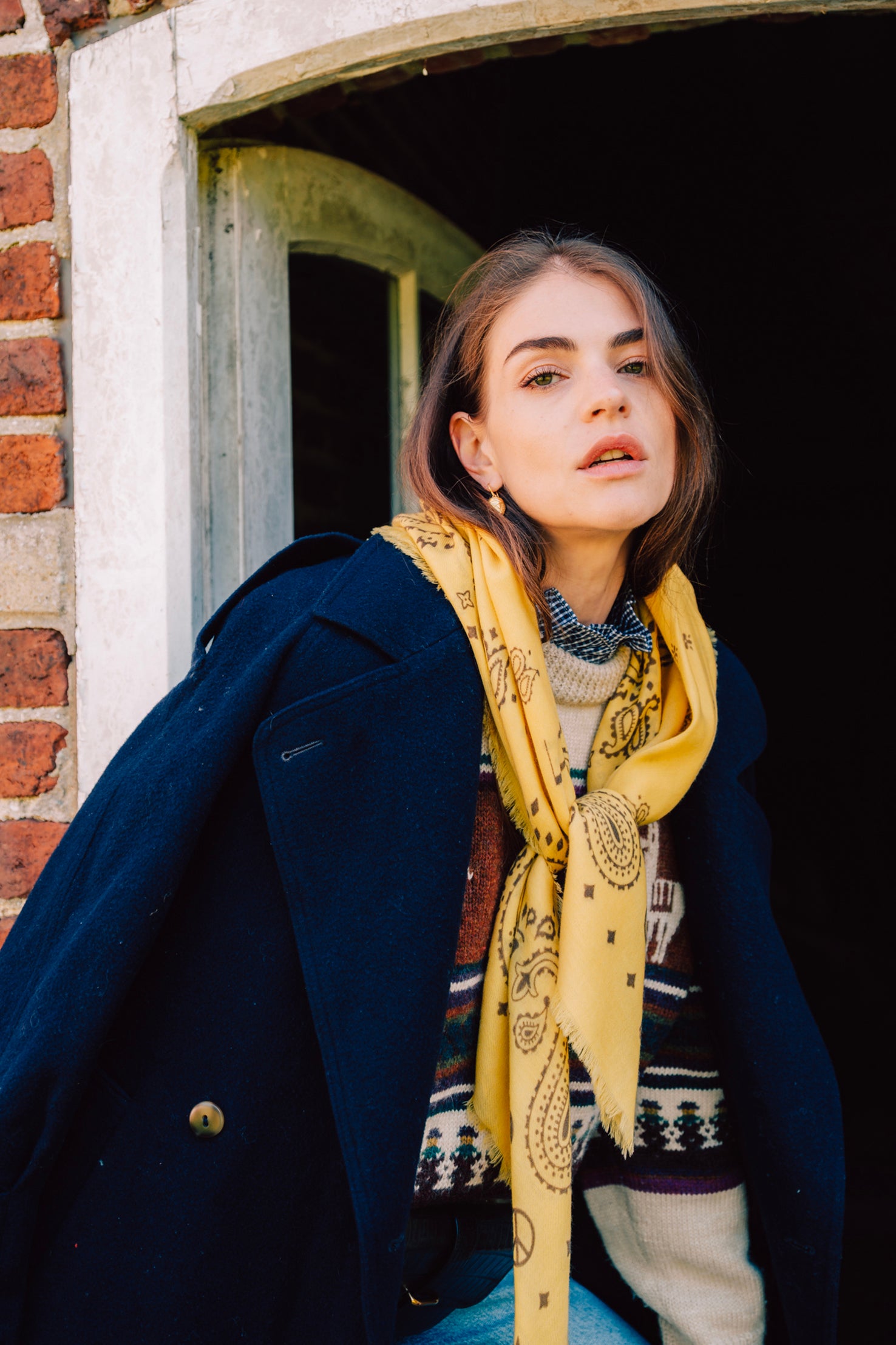 Wool Bandanas - Yellow Stone