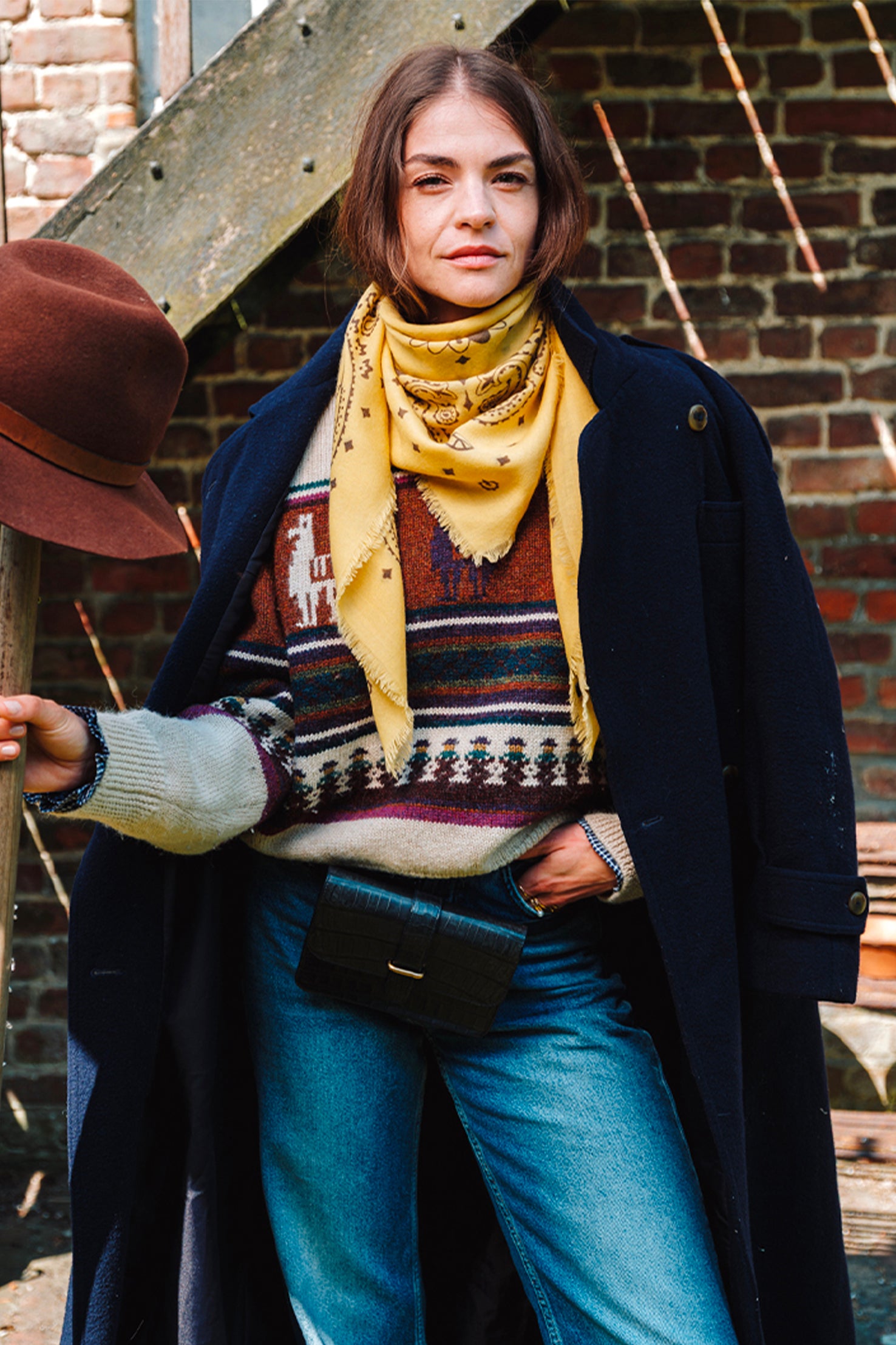 Wool Bandanas - Yellow Stone