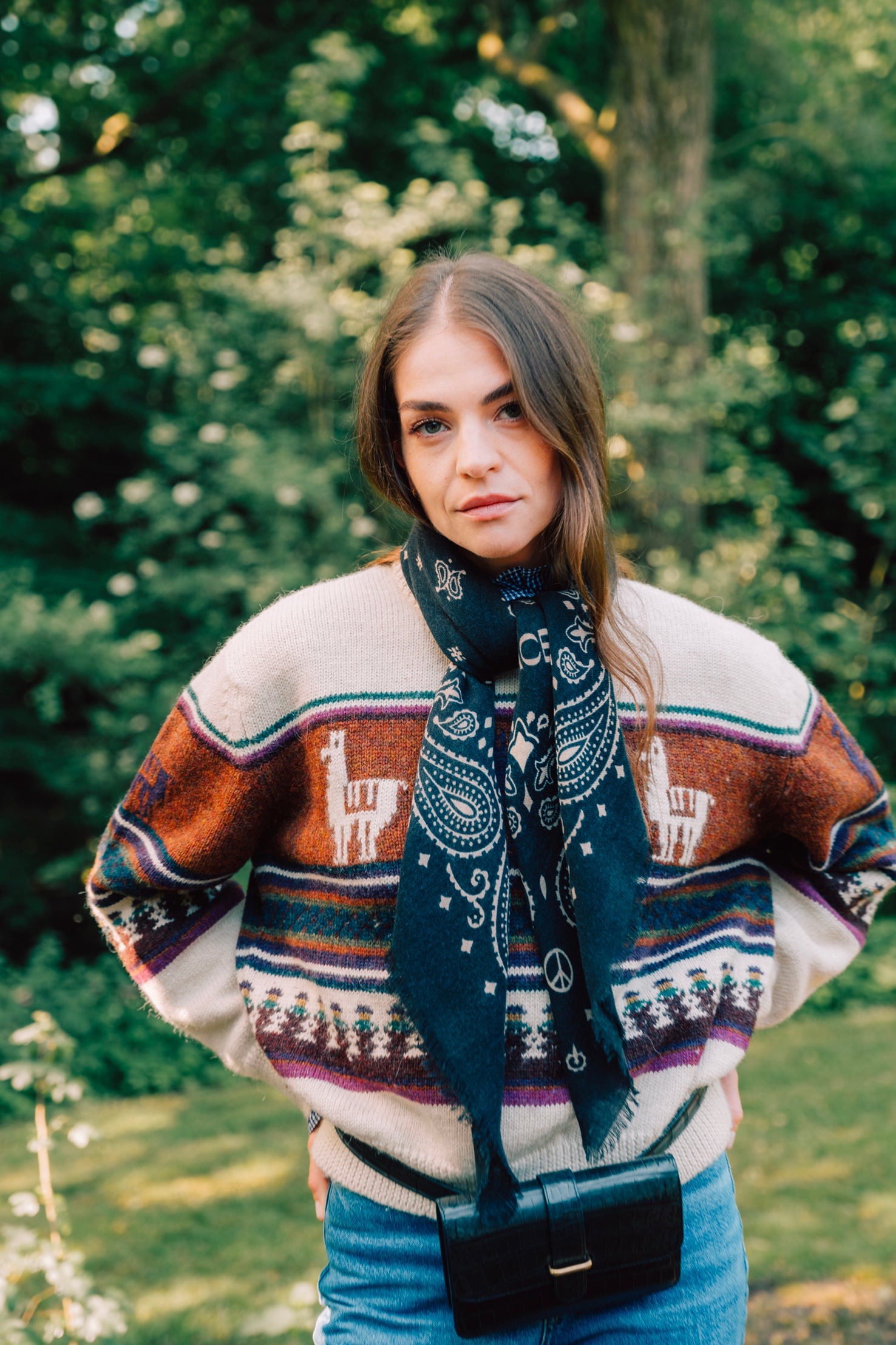 Wool Bandanas - Ganache - Nomad