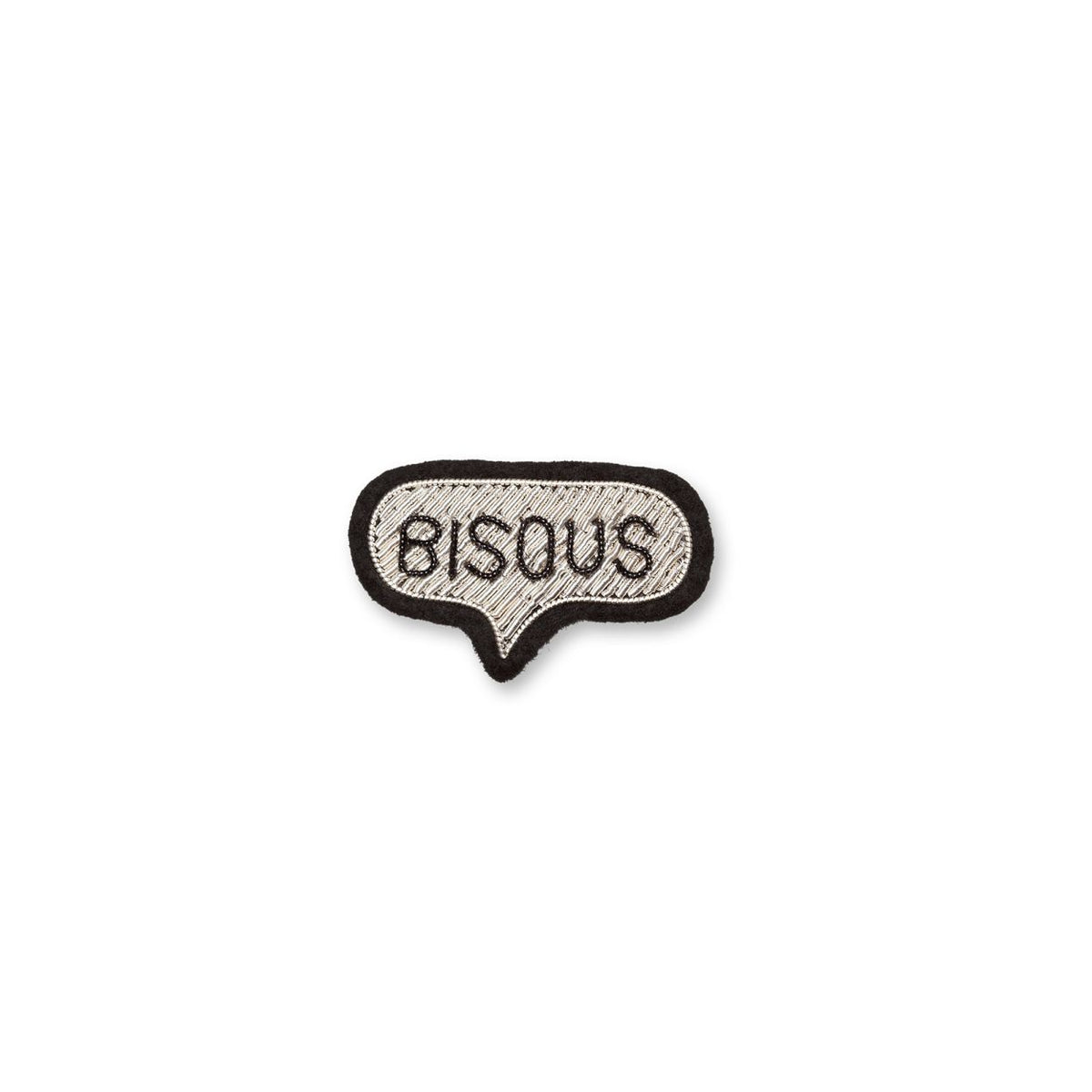 Silver Bisous Brooch