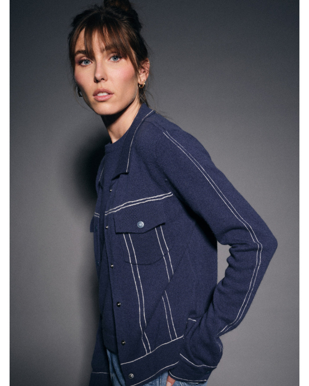 TROP CHOUPETTE Denim Blue Jacket