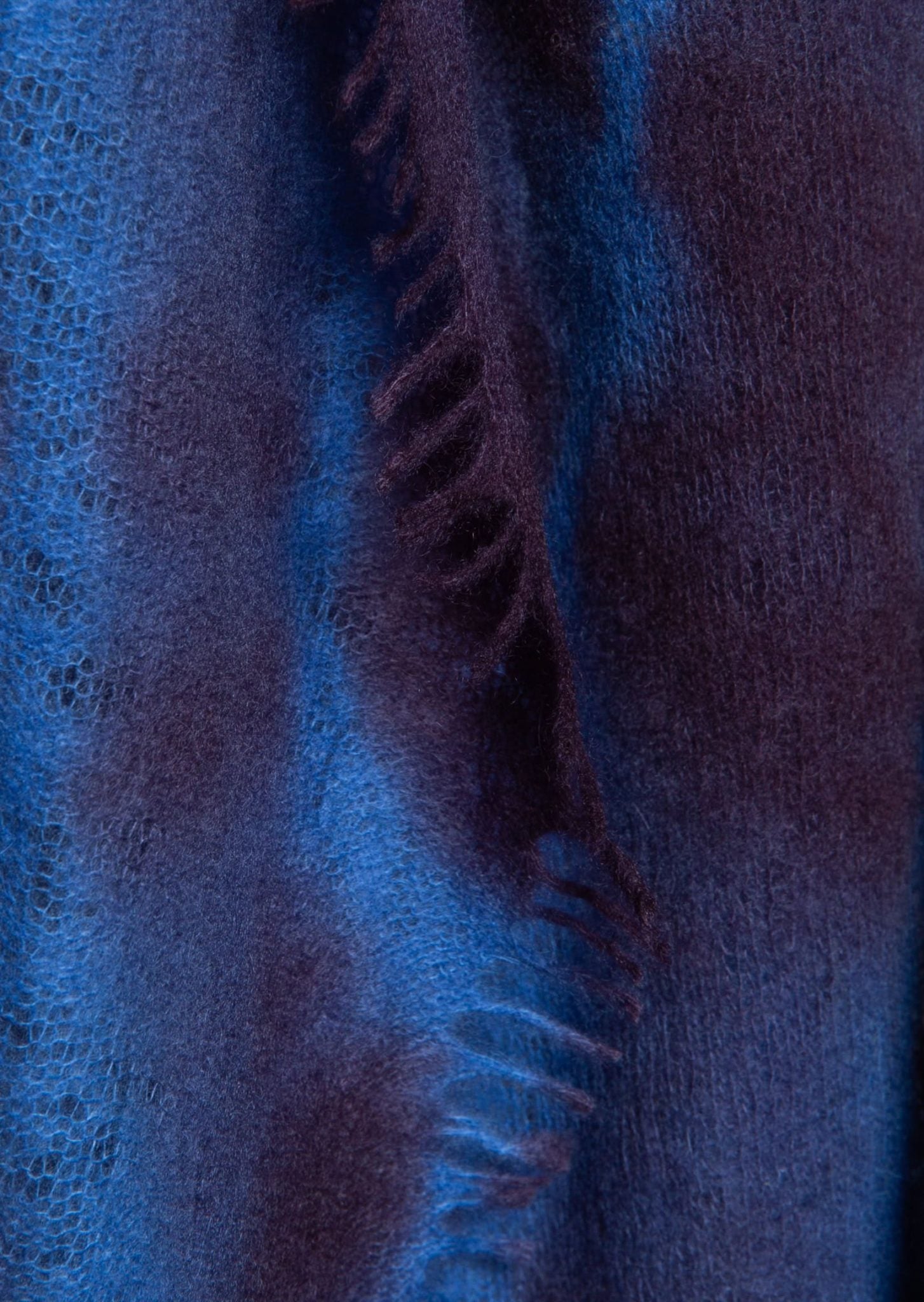 Lightweight Open Knitted Tie Dye Shawl