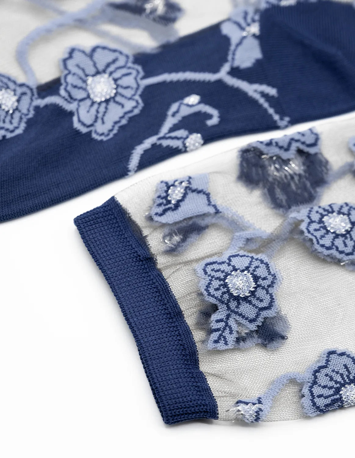 Sheer Floral Socks — Blomst Denim