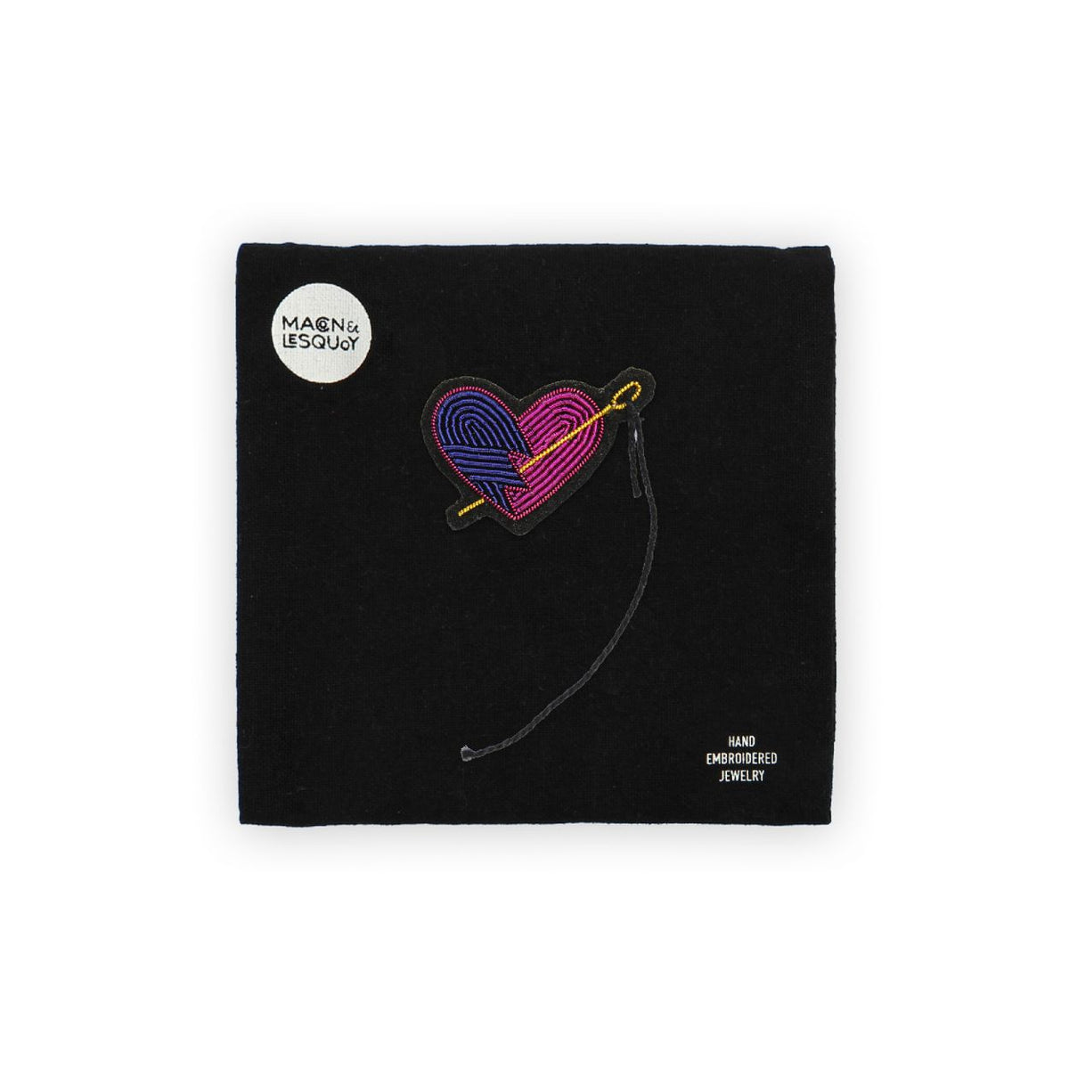 Patched-Up Heart Brooch