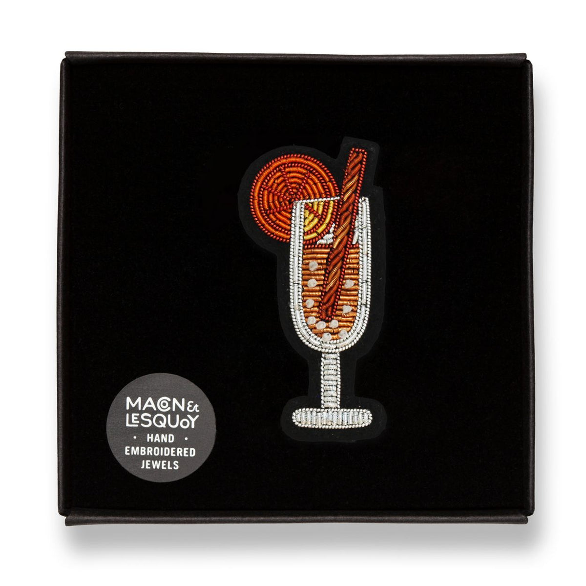 Mimosa Cocktail Brooch
