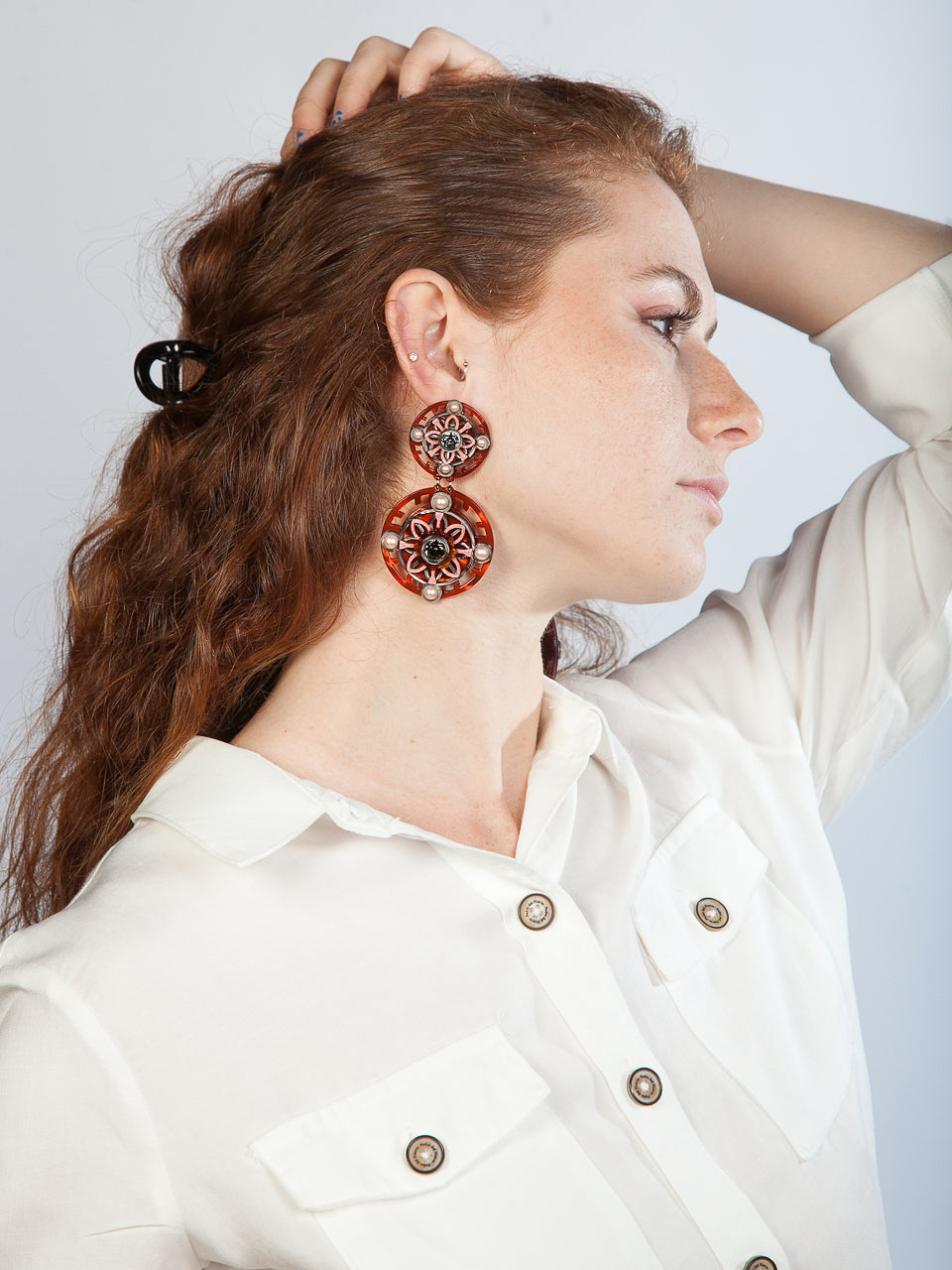 Eterna Orange Earrings