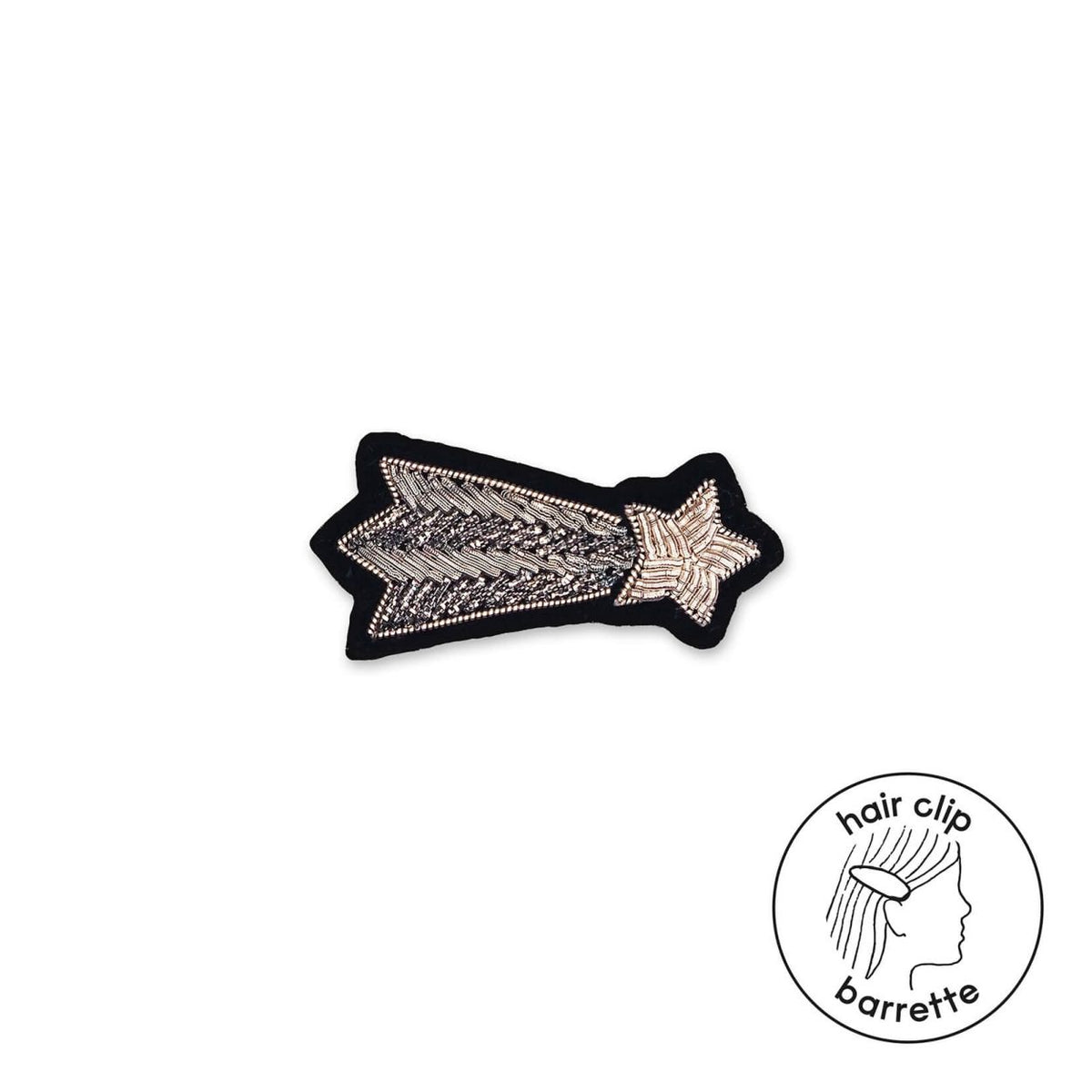 Silver Shooting Star Hair Clip