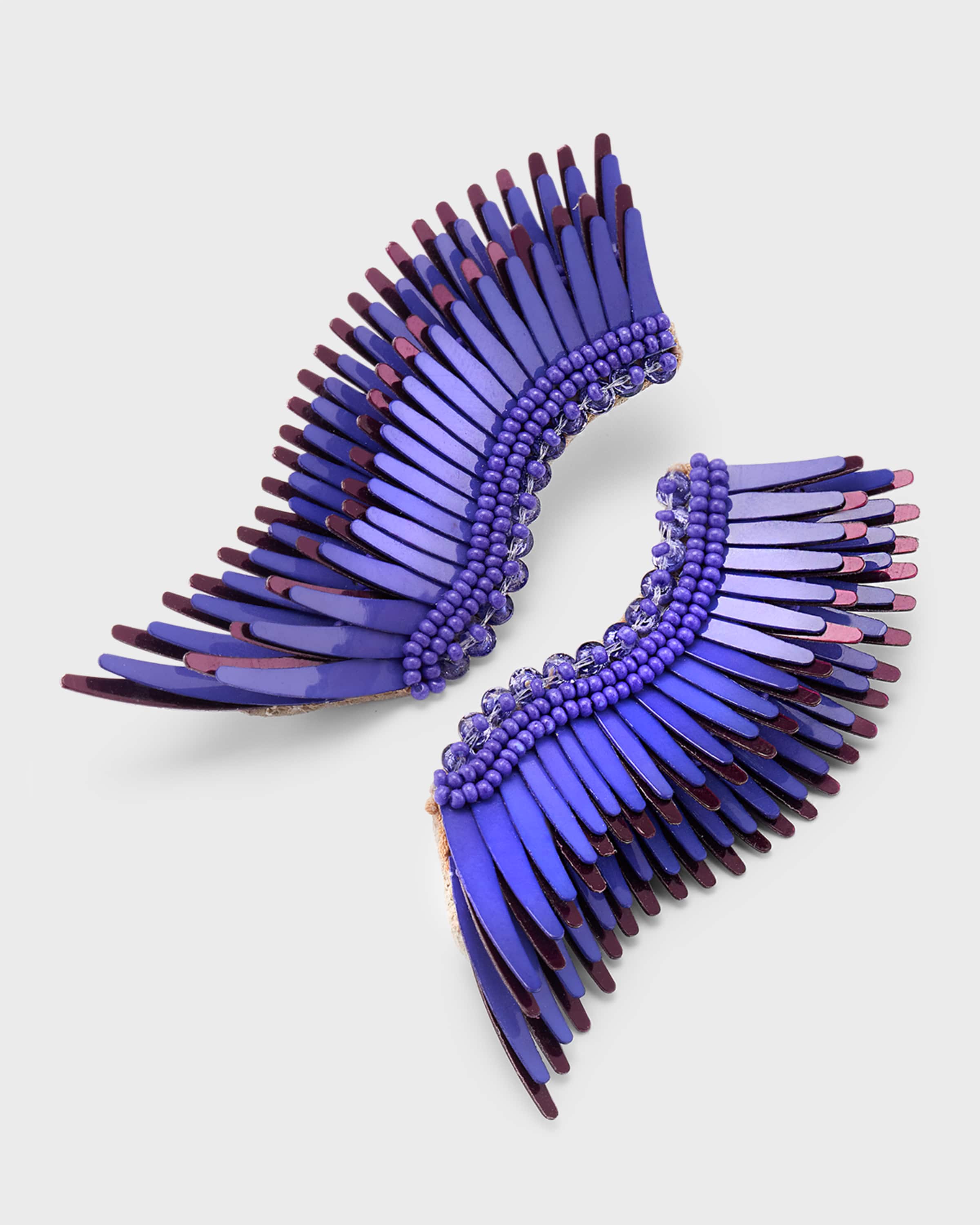 Midi Madeline Earrings Purple Melange / Gunmetal