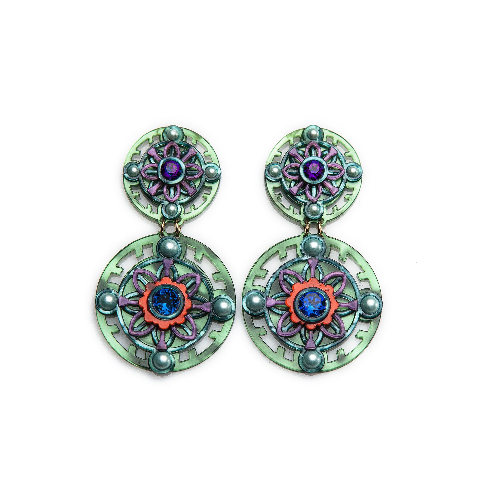 Eterna Green Earrings