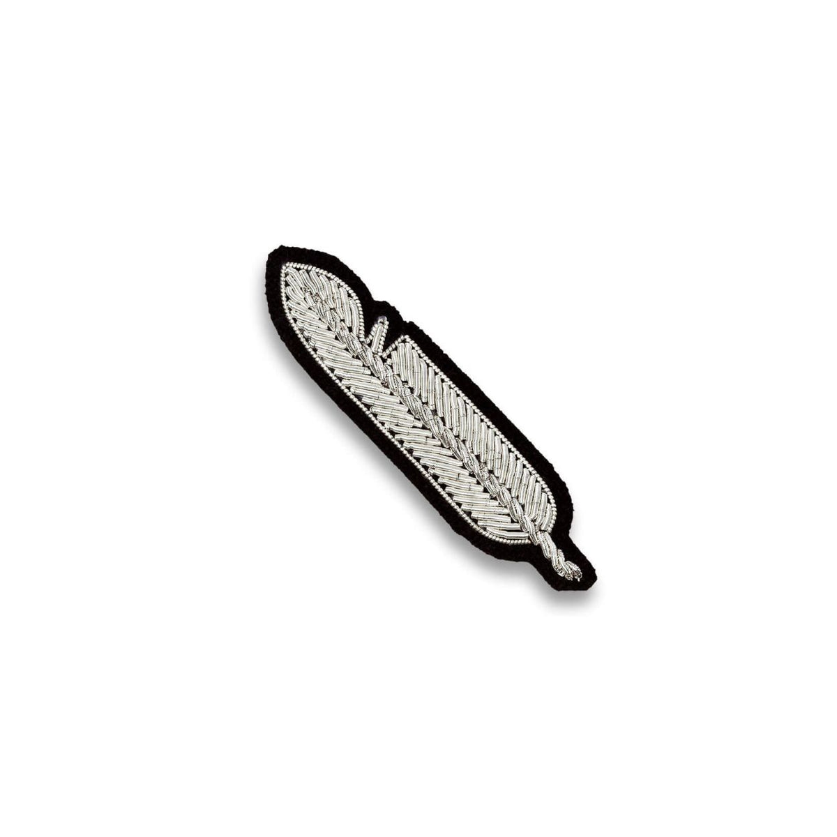 Small Silver Feather Brooch