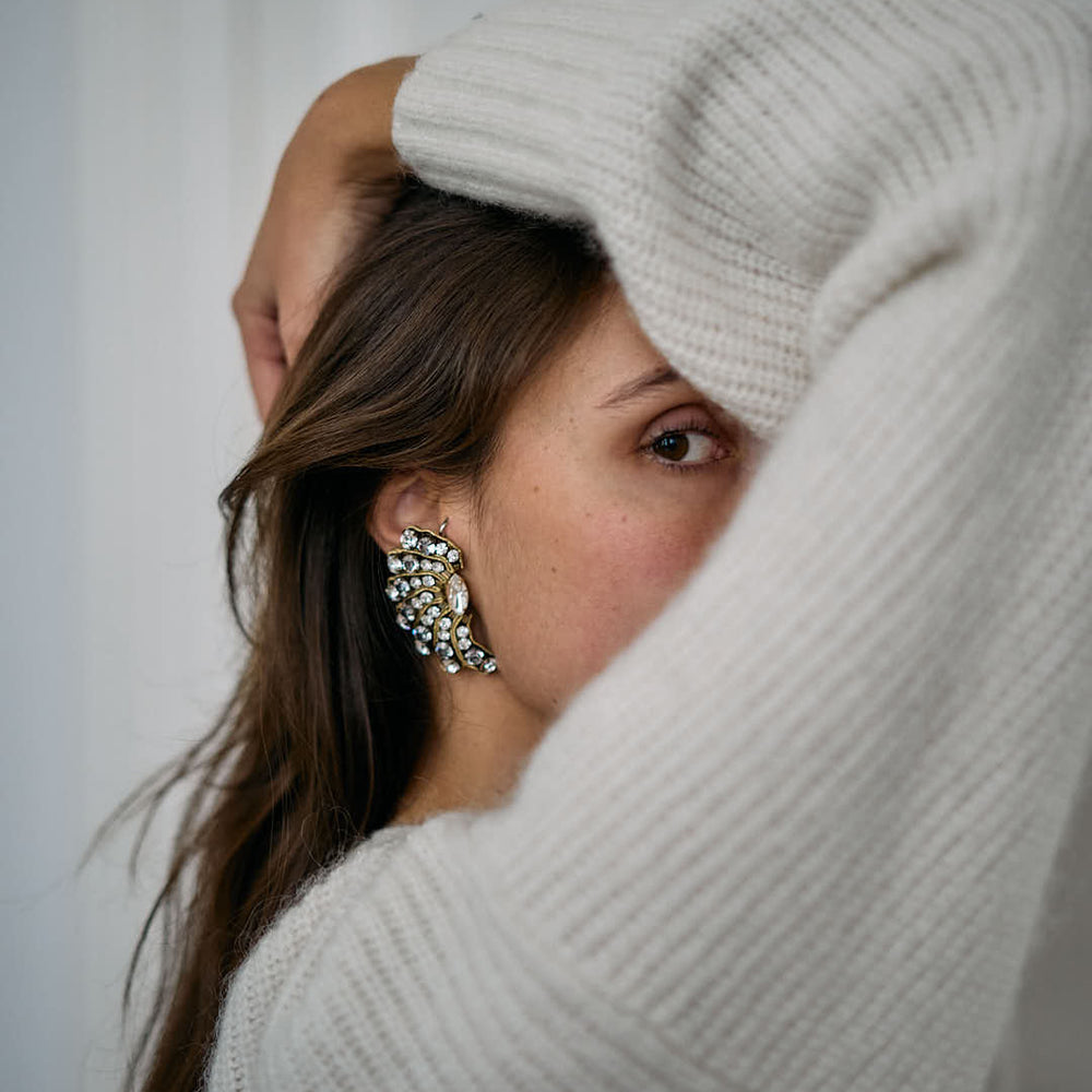 TOSCA Earrings Ruthenium Clip