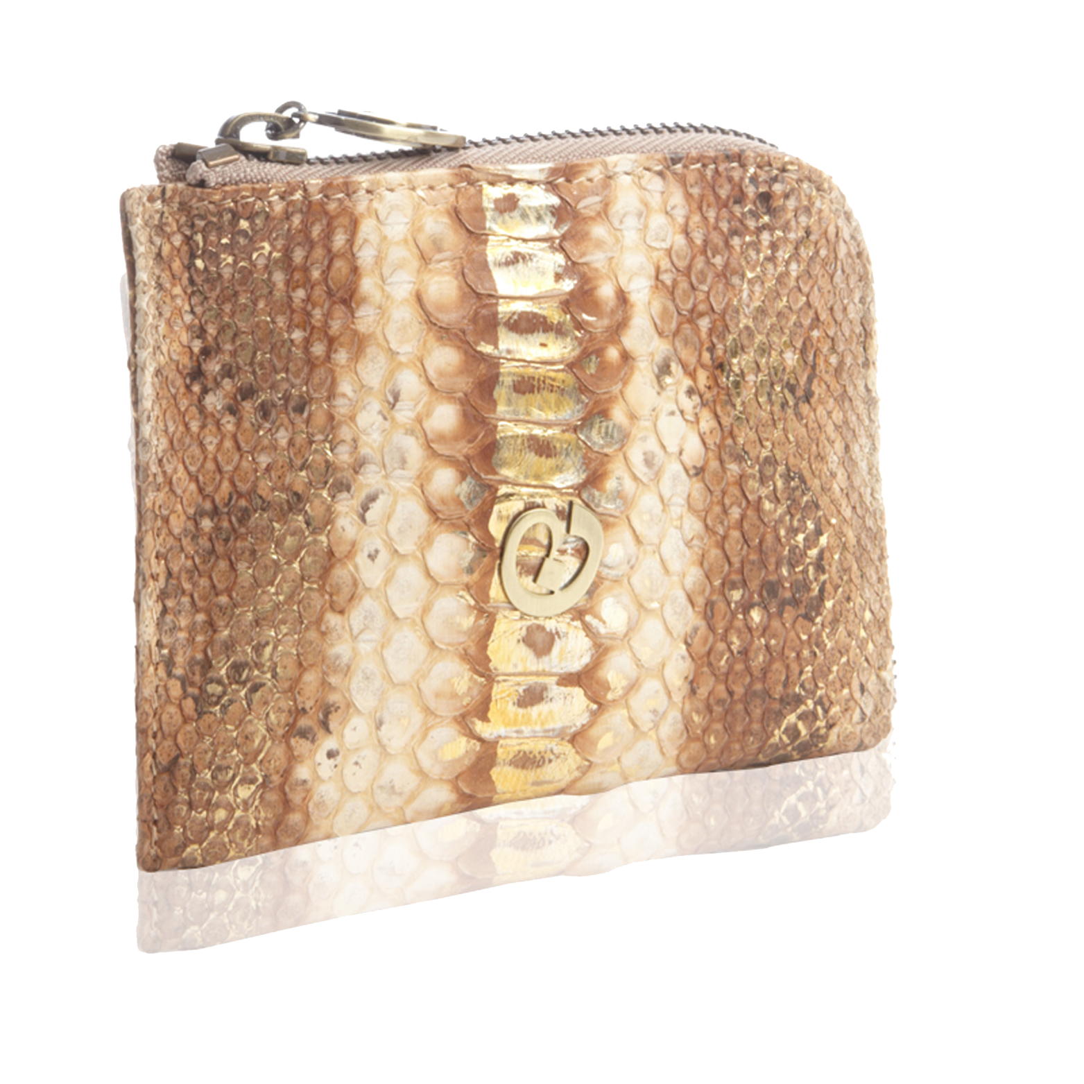 Small Square Zip Around Wallet Country Tan