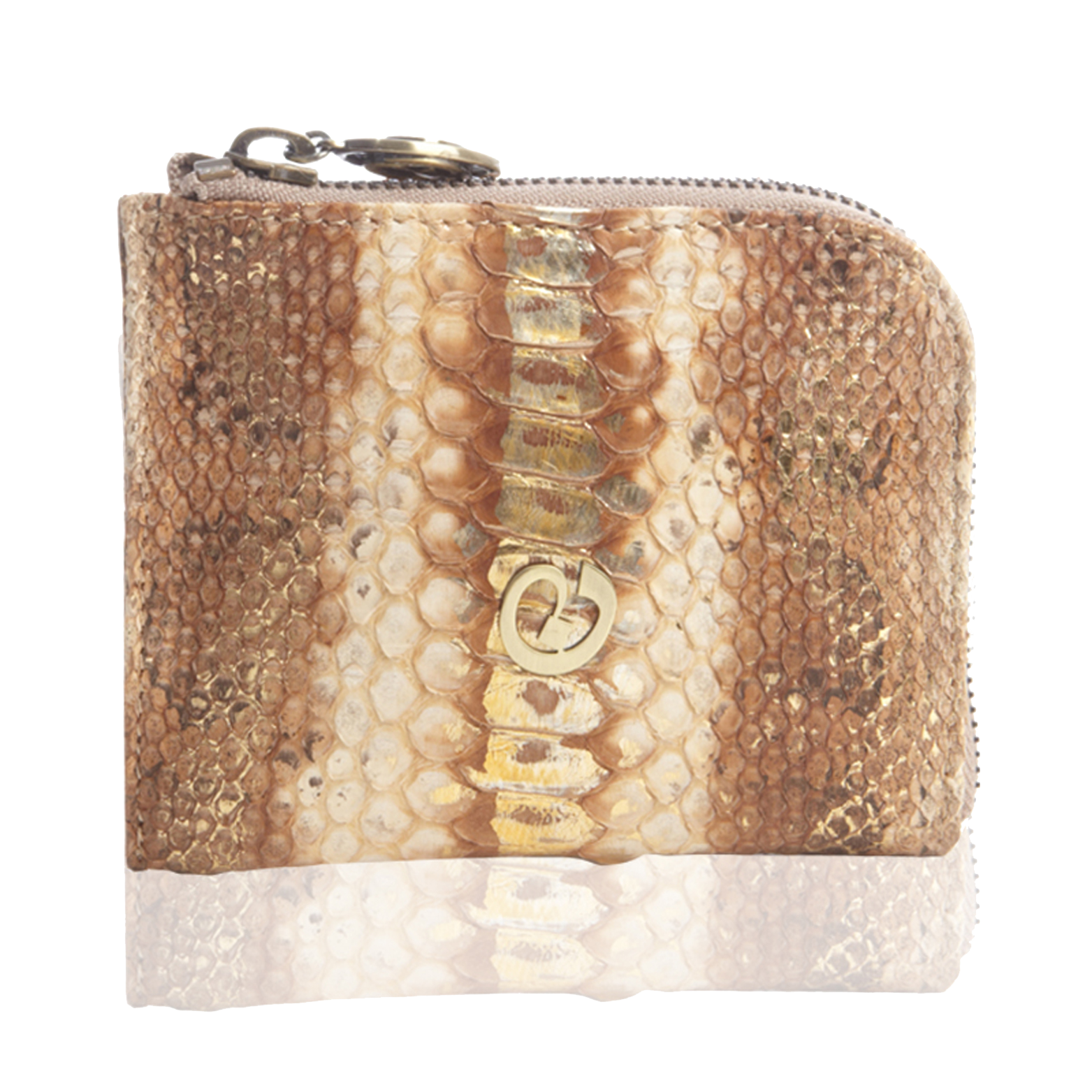 Small Square Zip Around Wallet Country Tan