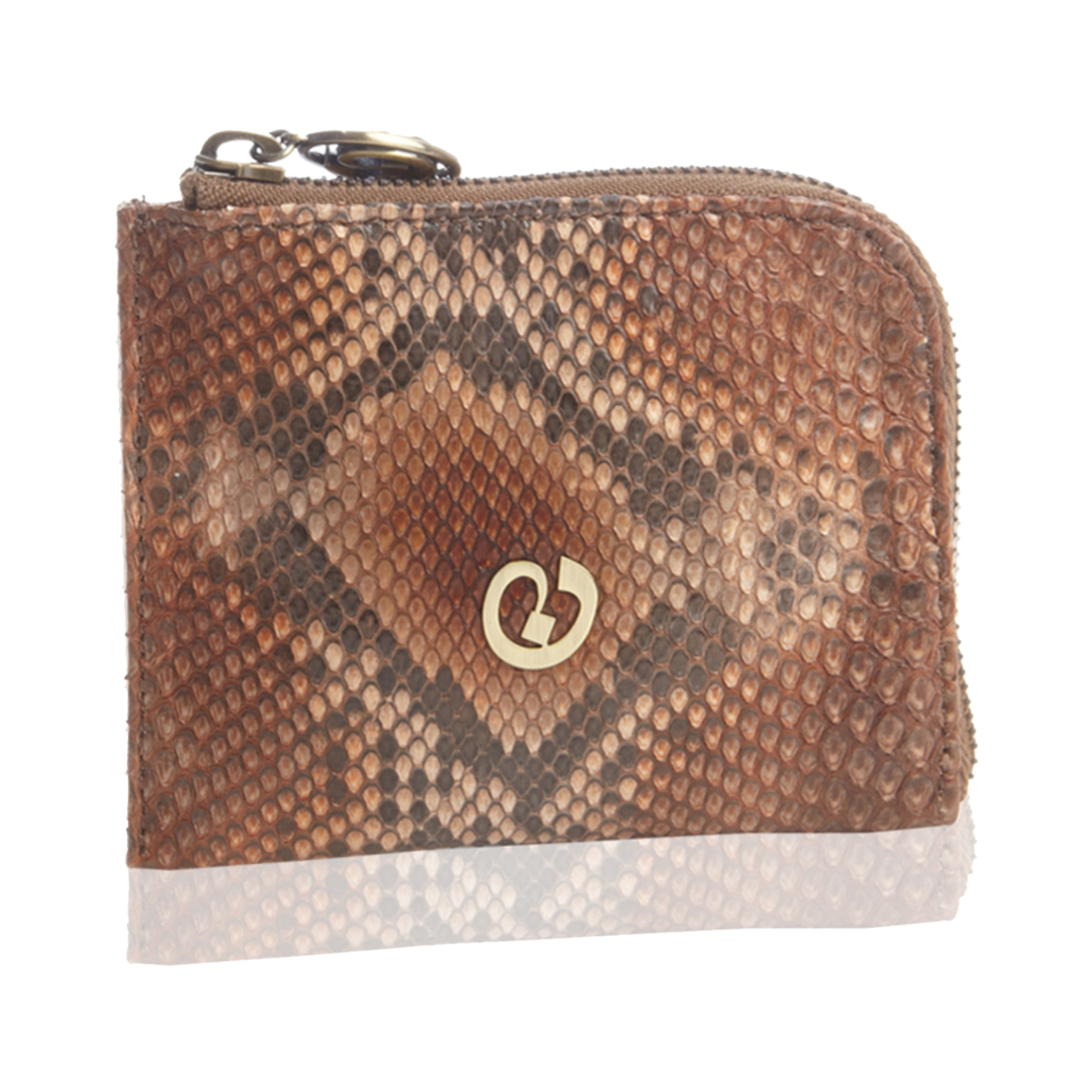 Small Square Zip Around Wallet Belem Rust