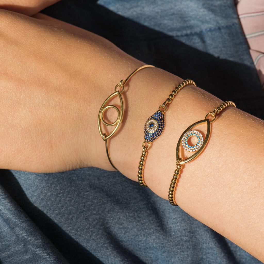 Mini Avra Eye Bracelet - Gold