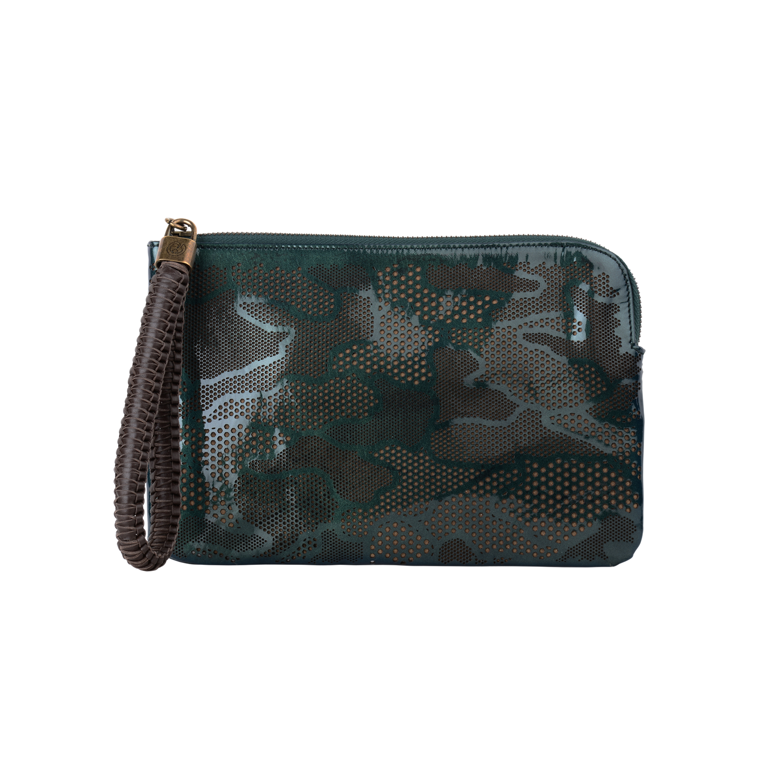 Olivia Wristlet Bag - Camouflage Pattern - Green