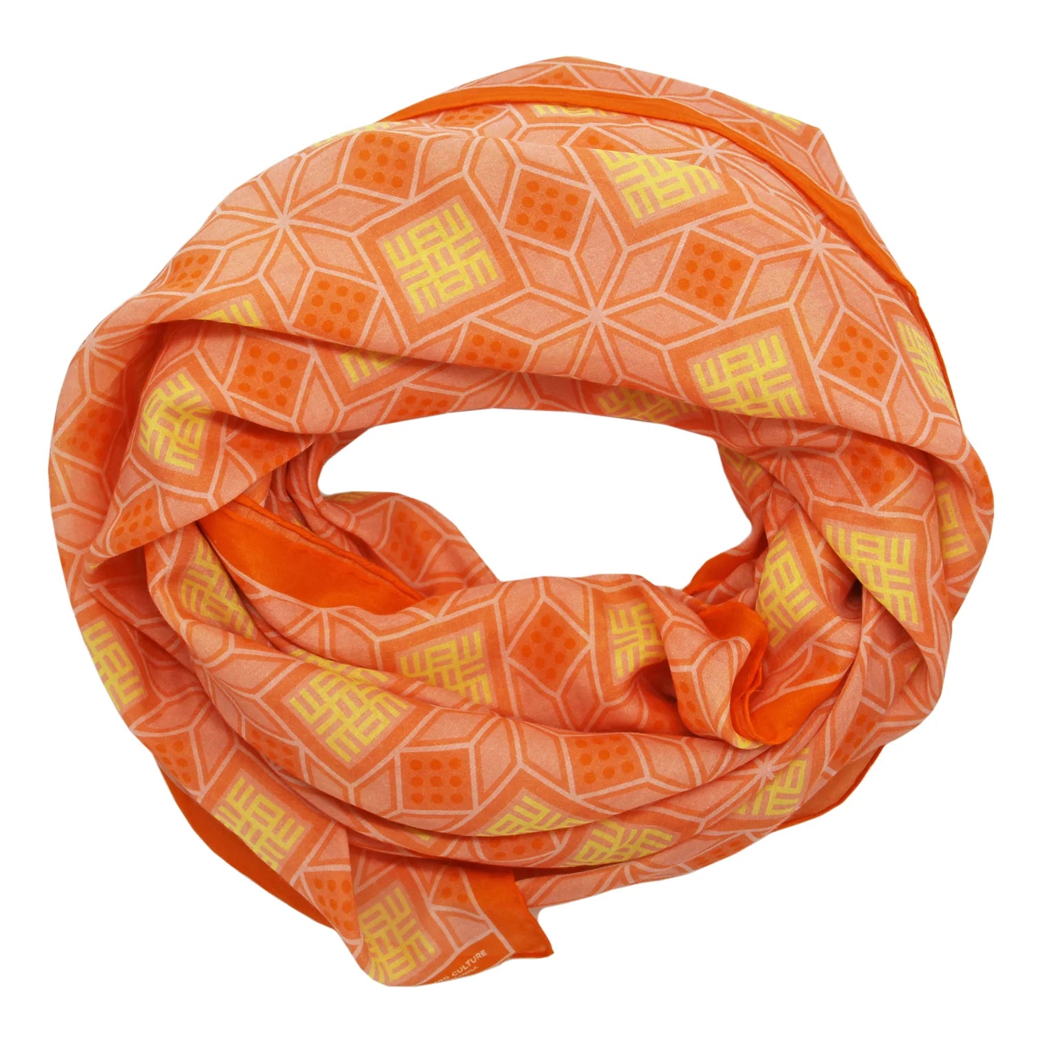 Antioch Square Scarf - Coral