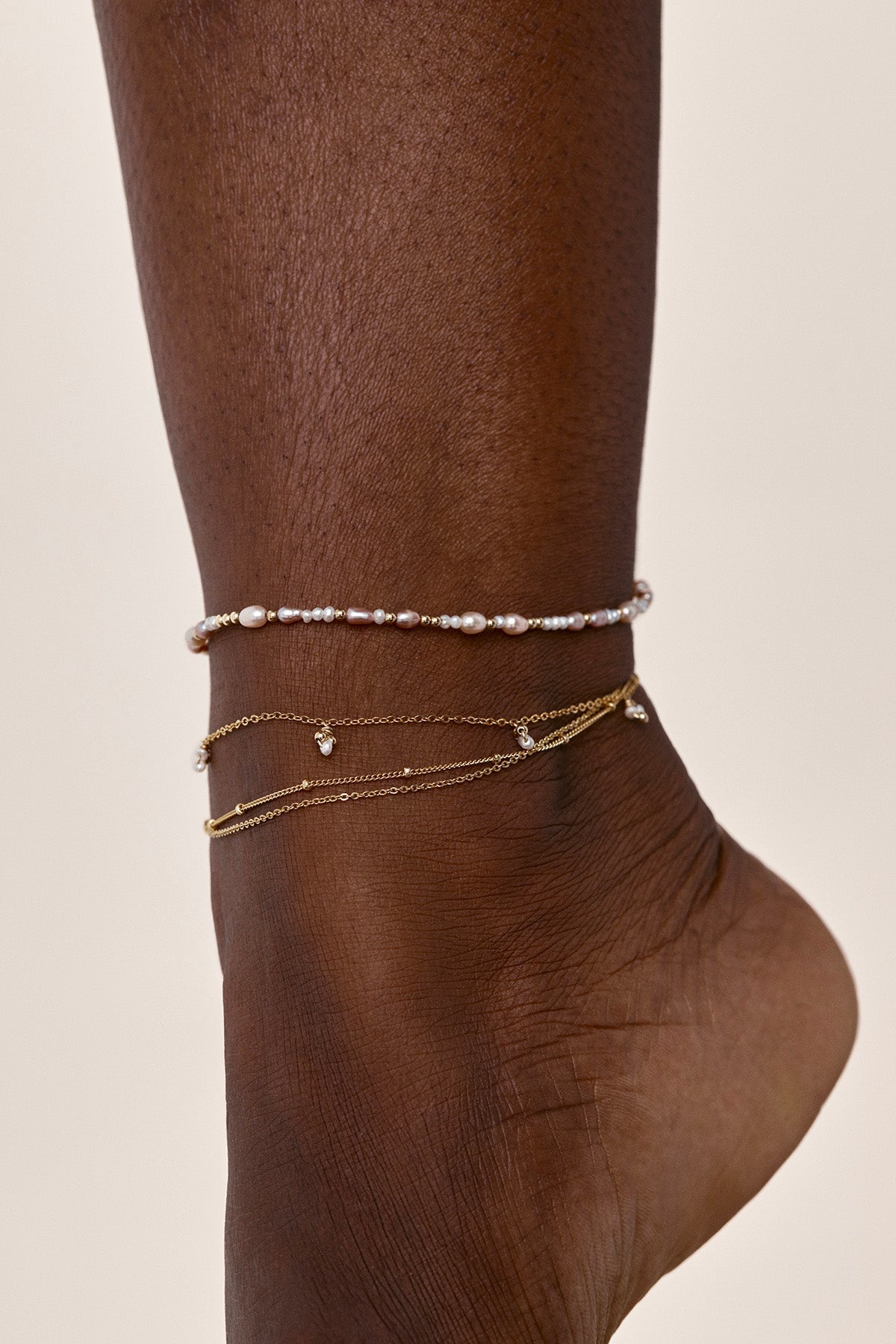 Satellite chain anklet
