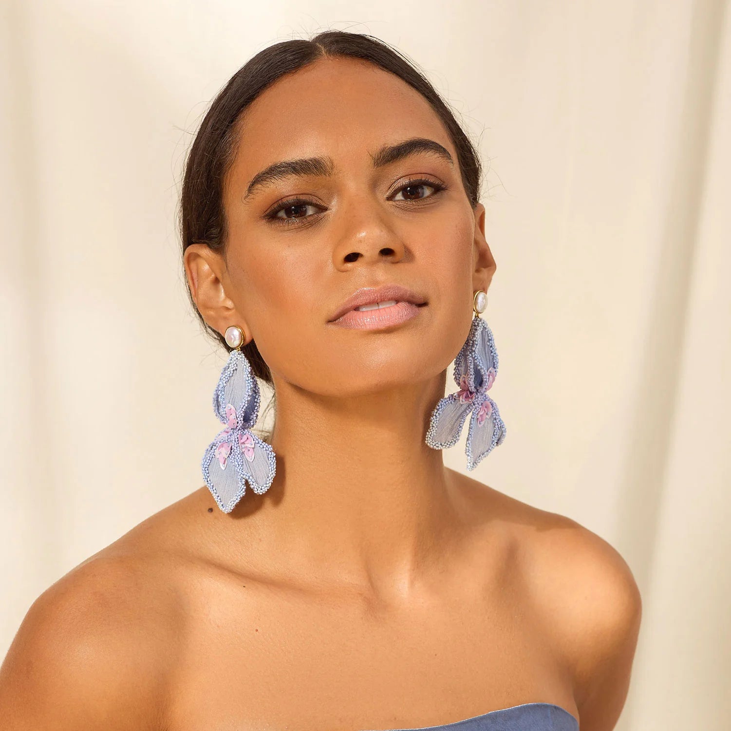 Rosana Lux Earrings - Lilac