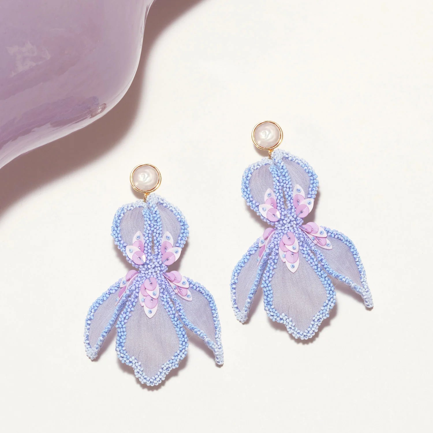 Rosana Lux Earrings - Lilac