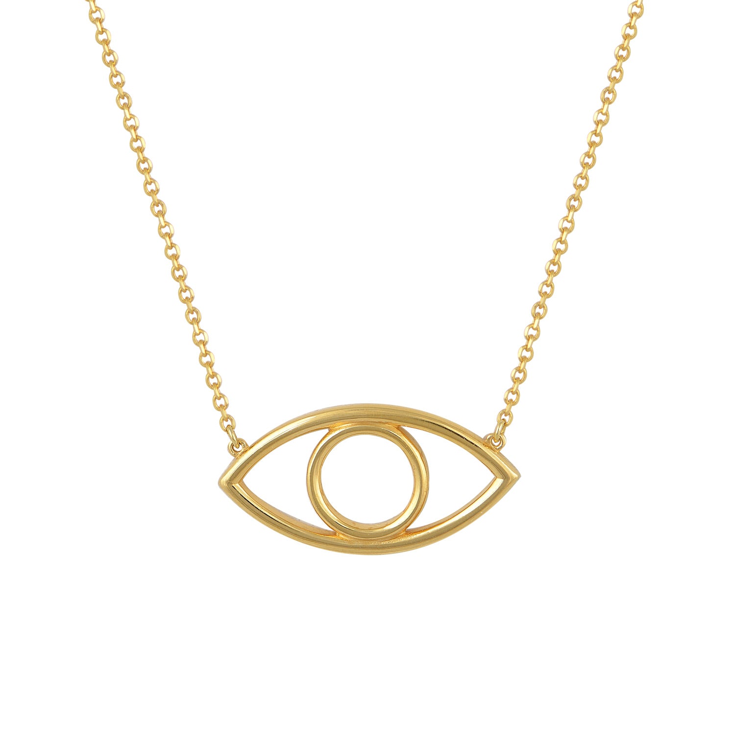 Iris Eye Necklace - Gold