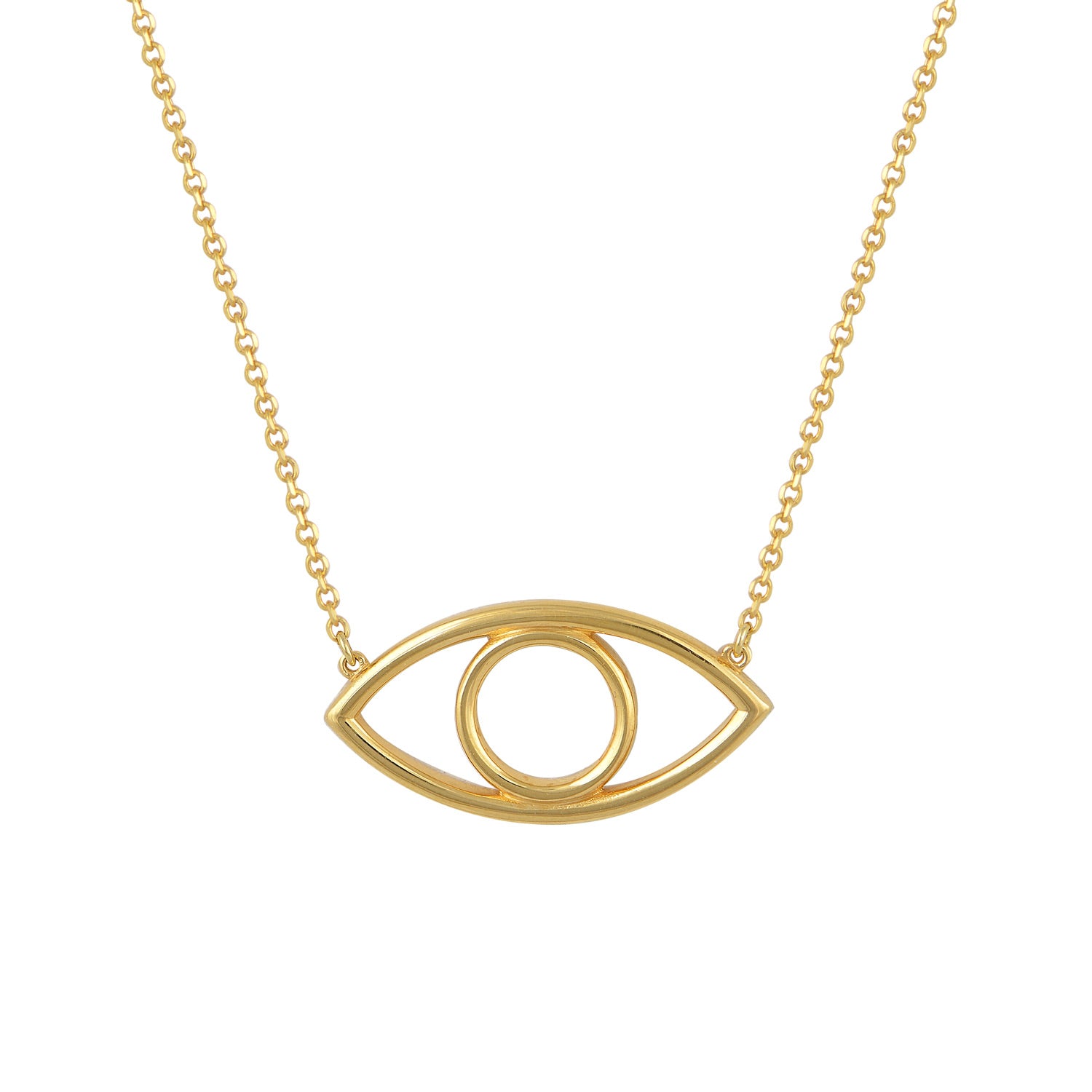 Iris Eye Necklace - Gold
