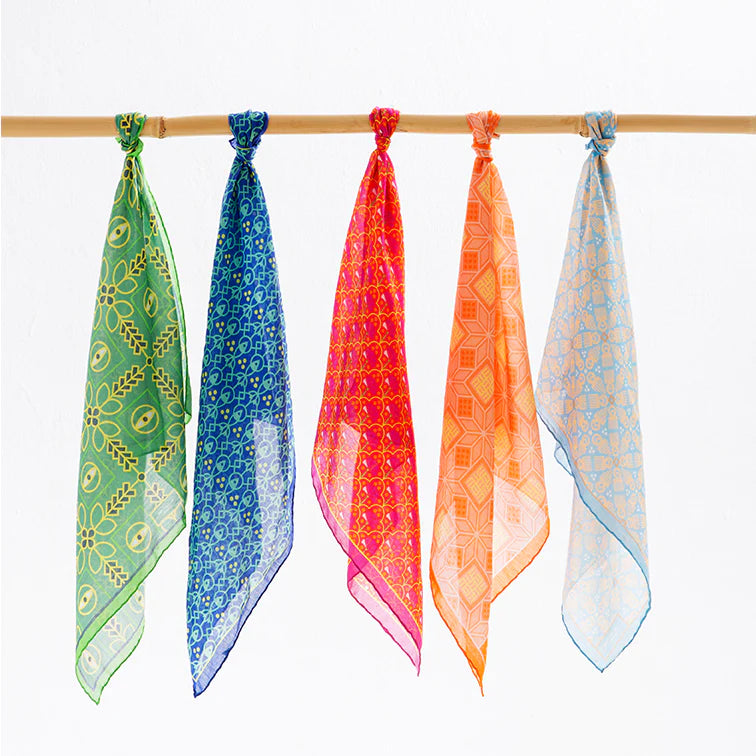 Antioch Pocket Square - Coral