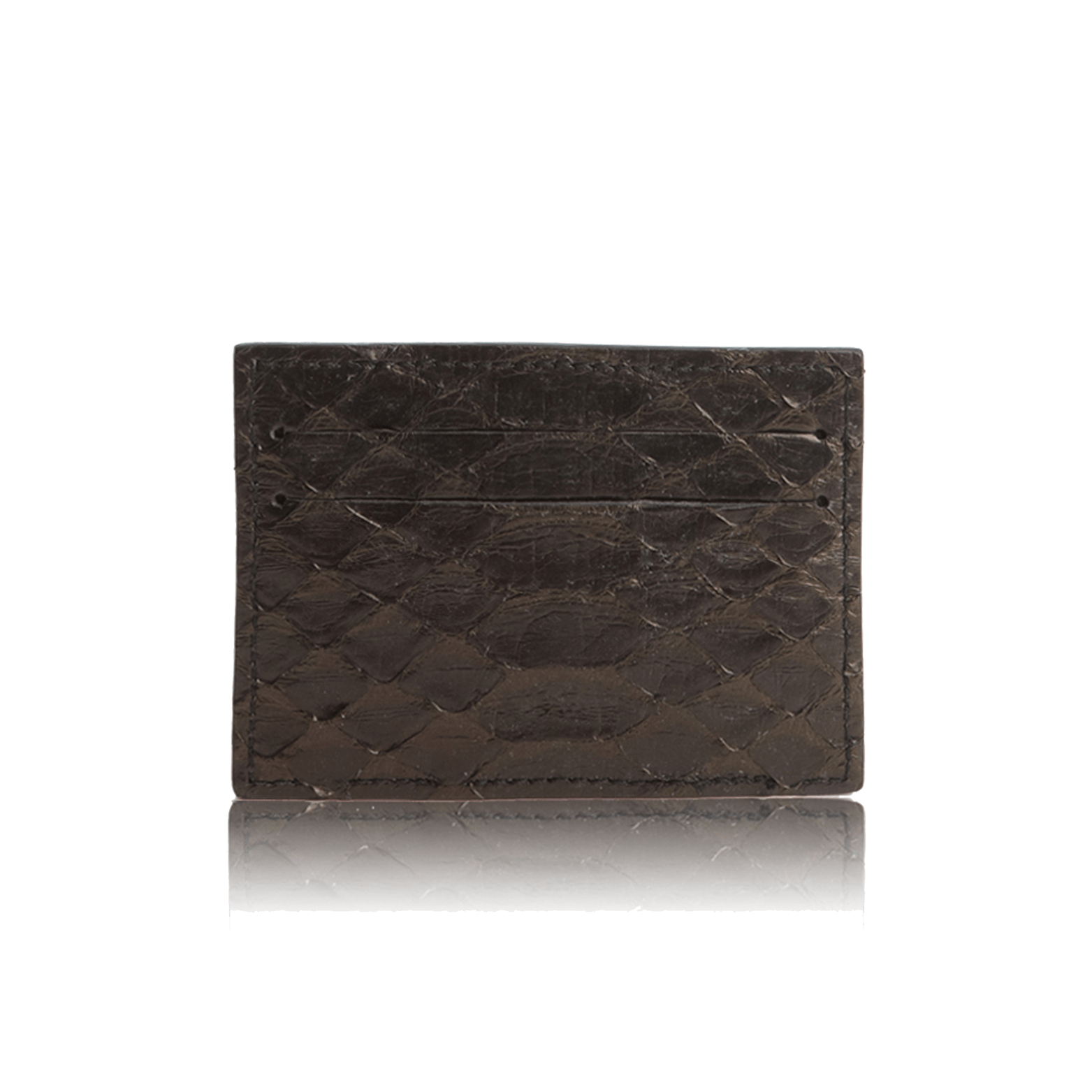 FL by NADA SAWAYA Credit Card Holder Black Python Card Case