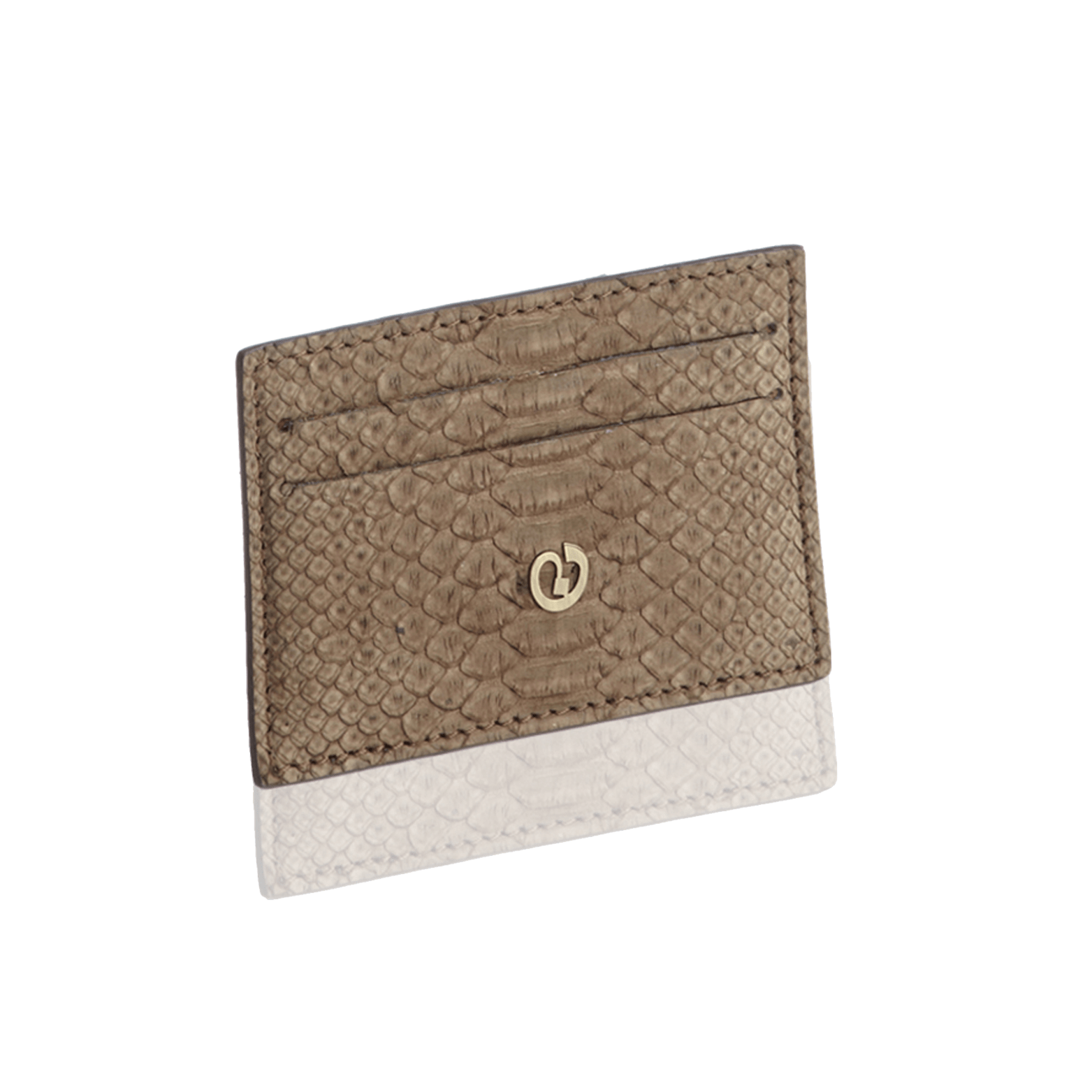 FL by NADA SAWAYA Card Case Coffee Python Card Case