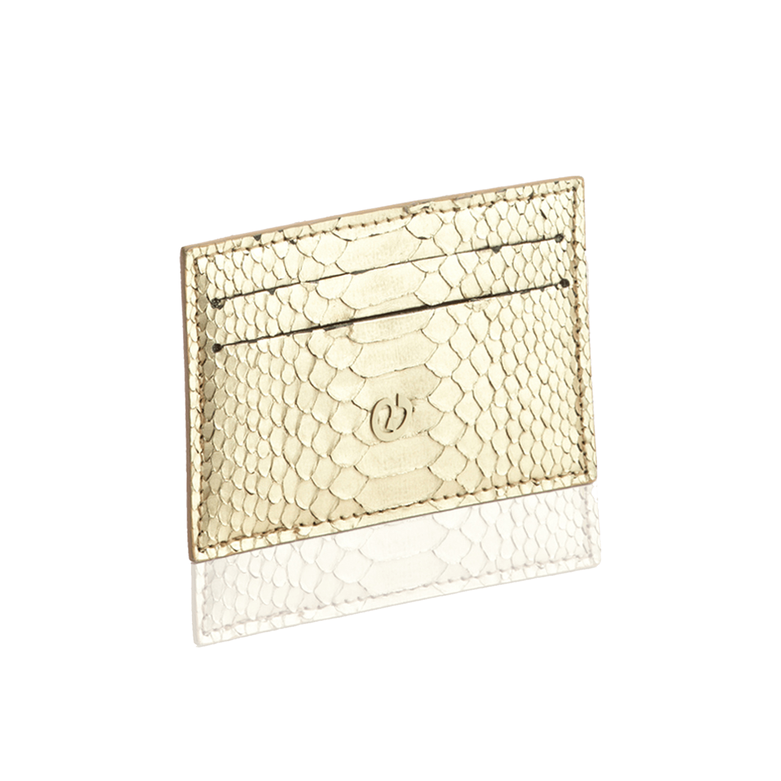 FL by NADA SAWAYA Card Case Gold Python Card Case