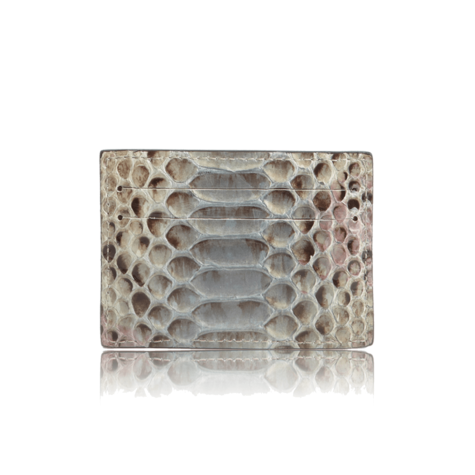 FL by NADA SAWAYA Credit Card Holder Light Blue Python Card Case