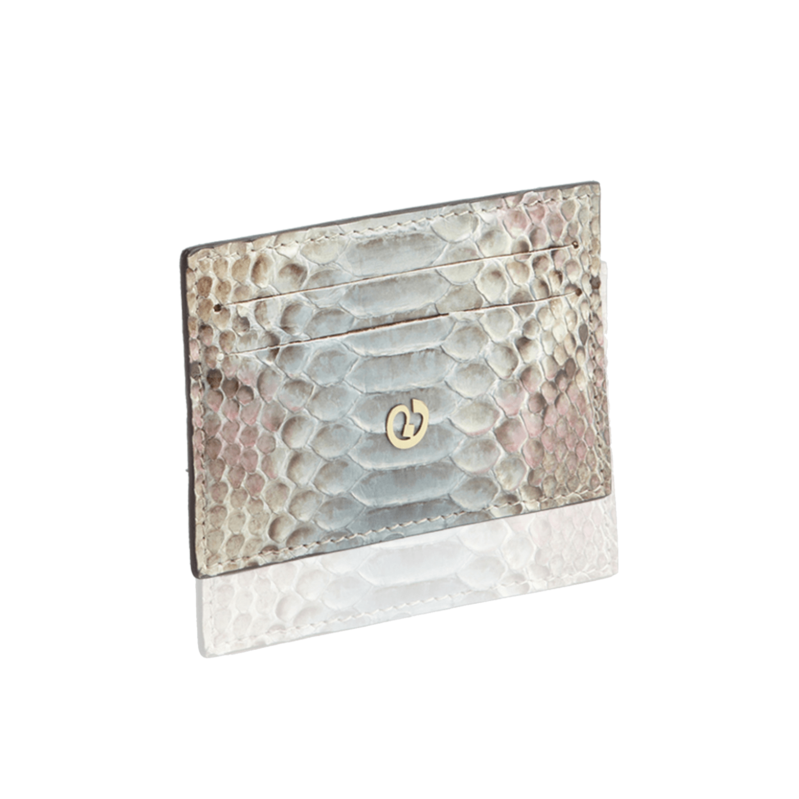 FL by NADA SAWAYA Card Case Light Blue Python Card Case