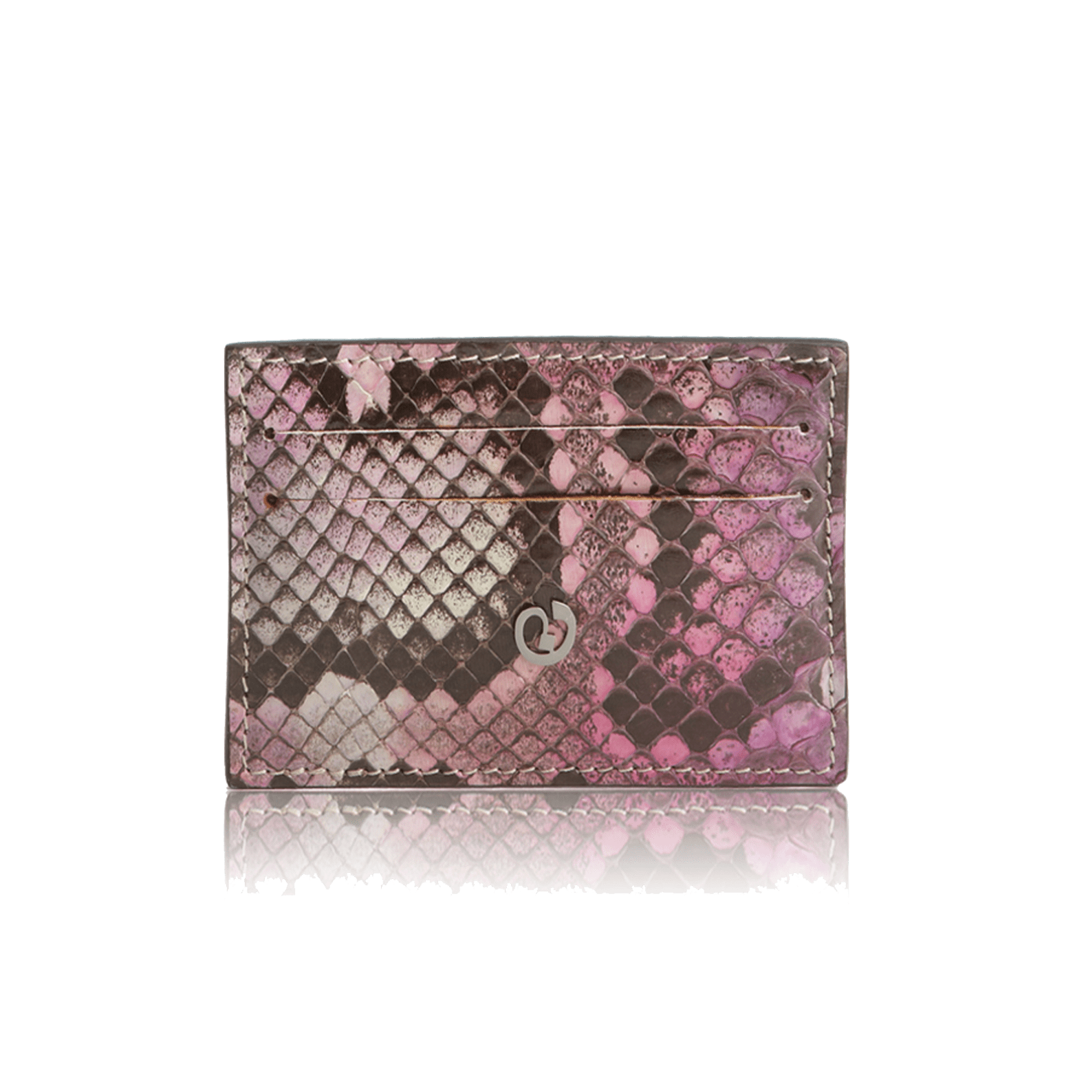 FL by NADA SAWAYA Credit Card Holder Purple Python Card Case