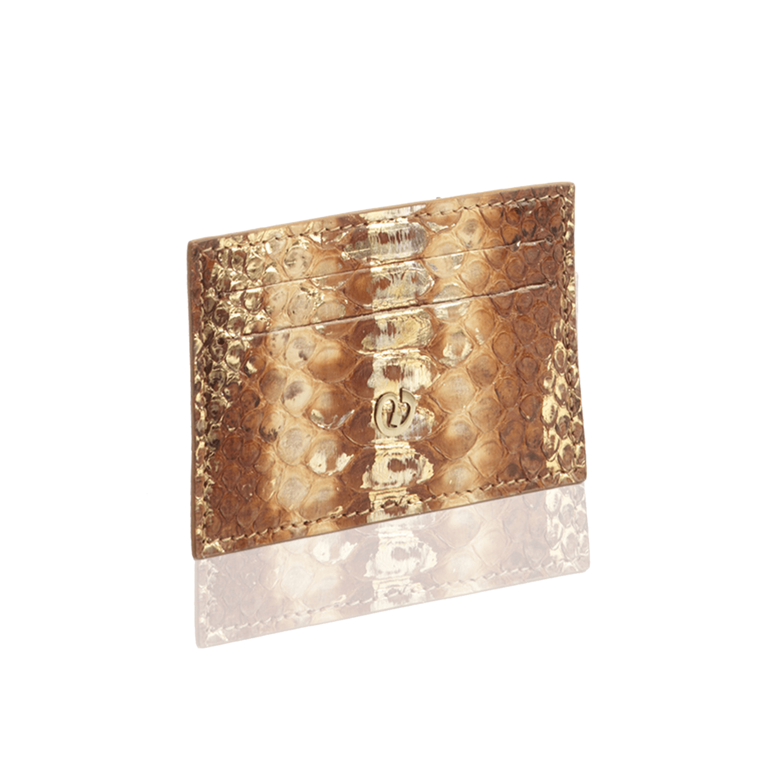 FL by NADA SAWAYA Card Case Tan Python Card Case