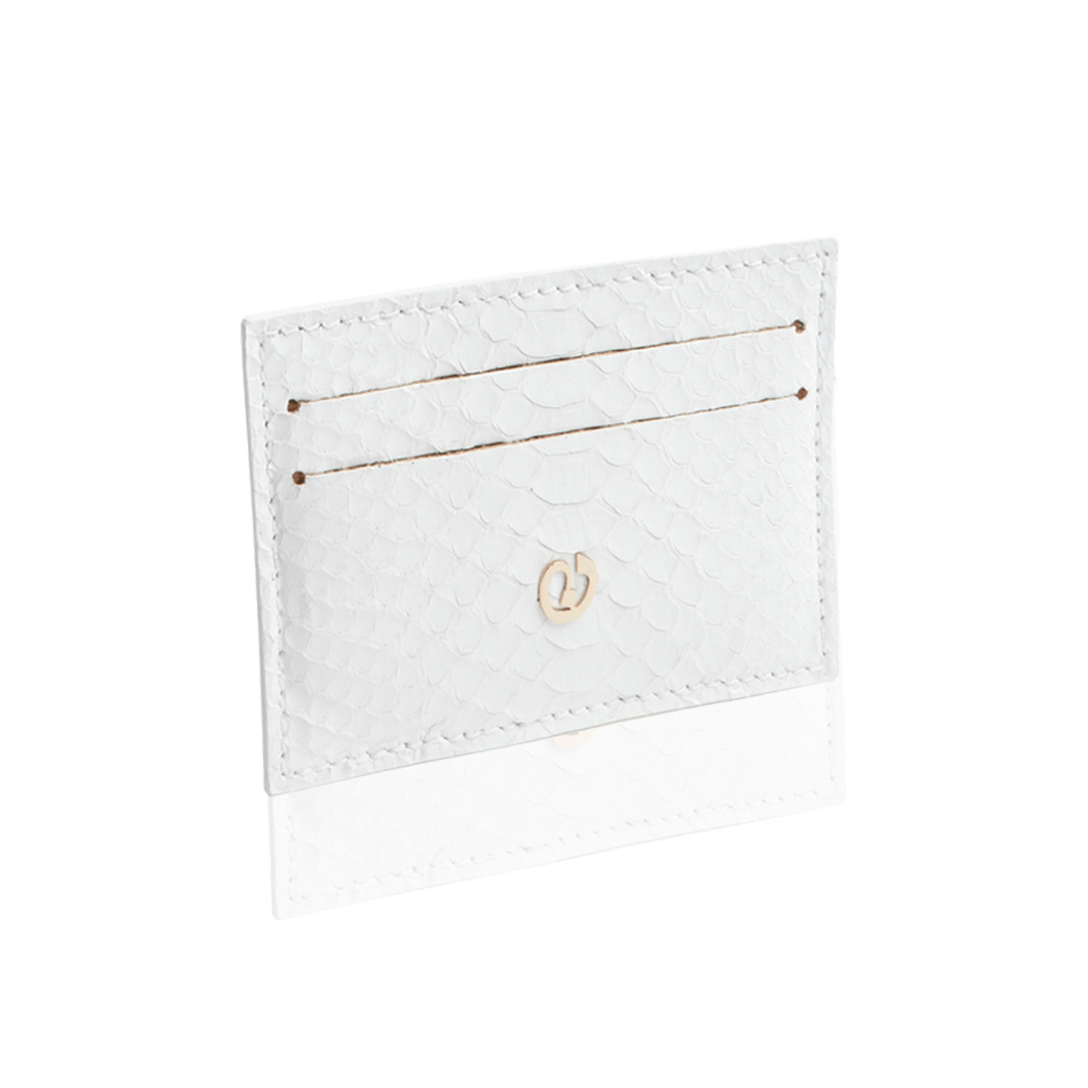 FL by NADA SAWAYA Card Case White Python Card Case