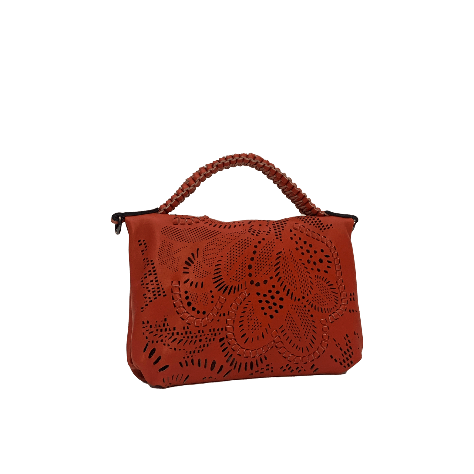 FL by NADA SAWAYA Mini Bags Bibi - Mini Laser Cut Leather bag - Floral Pattern