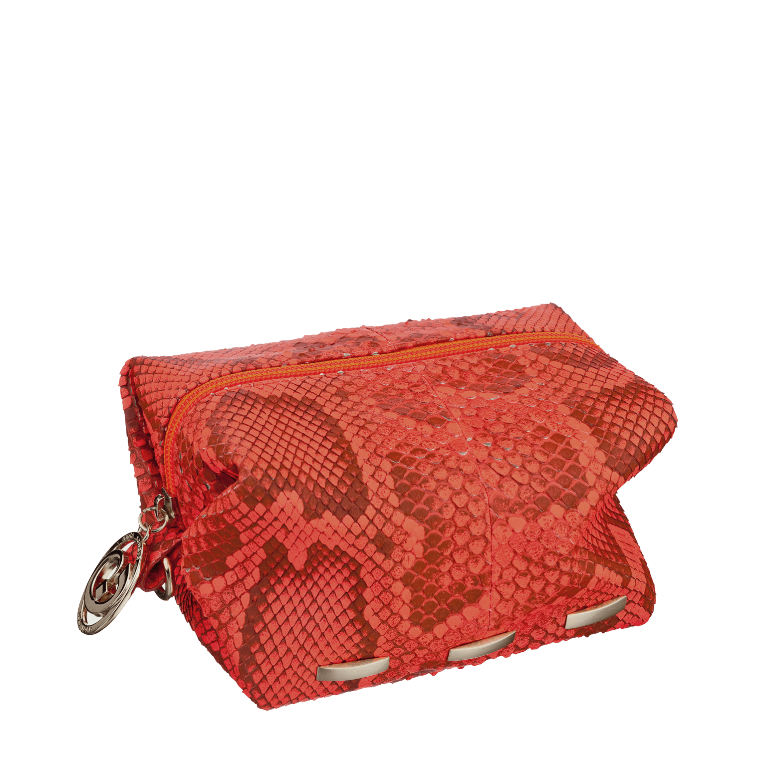 FL by NADA SAWAYA Pouch Orange Cosmo - Python Pouch Bag