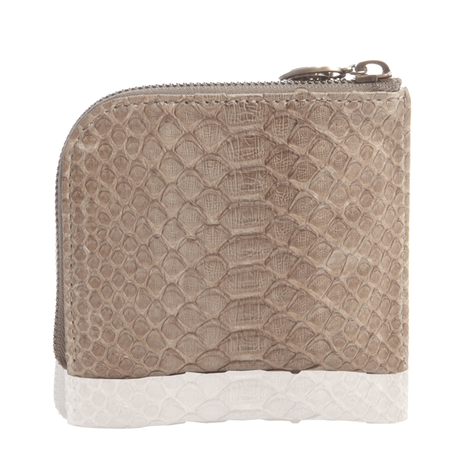 FL by NADA SAWAYA Wallet Small Square Zip-Around Python Wallet
