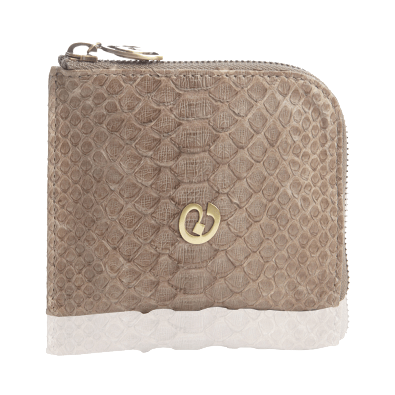 FL by NADA SAWAYA Wallet Small Square Zip-Around Python Wallet