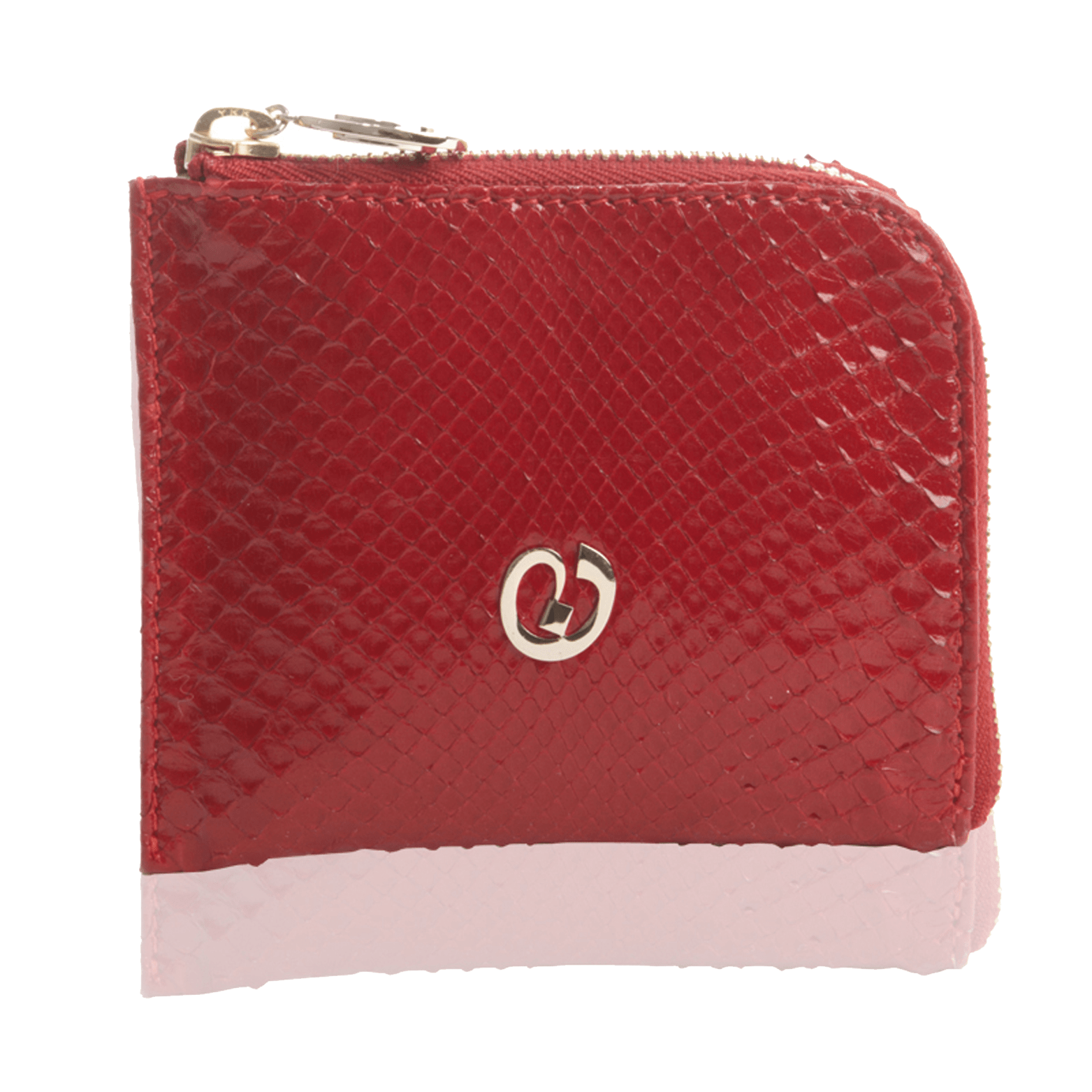 FL by NADA SAWAYA Wallet Small Square Zip-Around Python Wallet