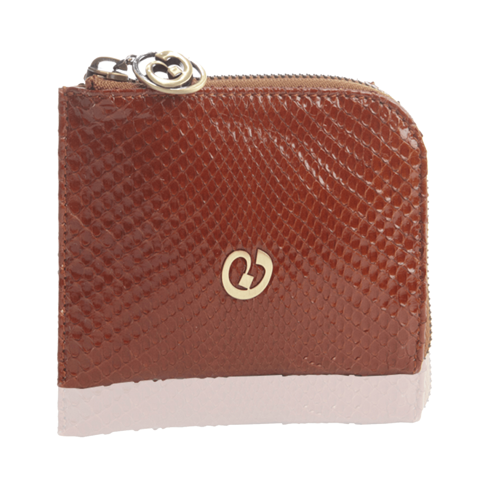 FL by NADA SAWAYA Wallet Small Square Zip-Around Python Wallet