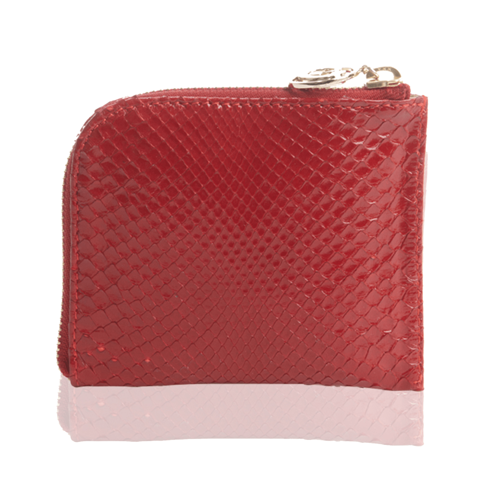 FL by NADA SAWAYA Wallet Small Square Zip-Around Python Wallet