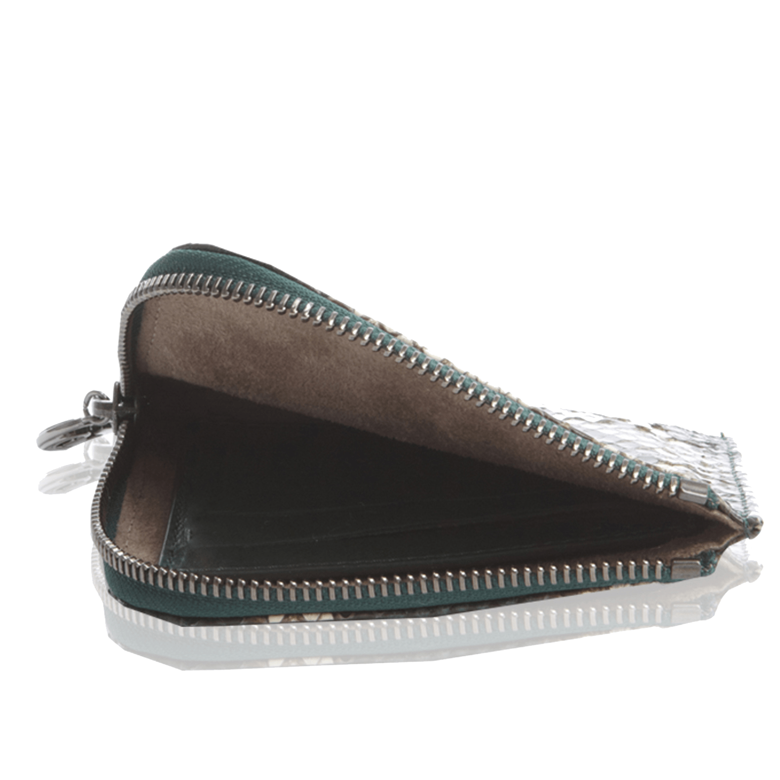FL by NADA SAWAYA Wallet Small Square Zip-Around Python Wallet
